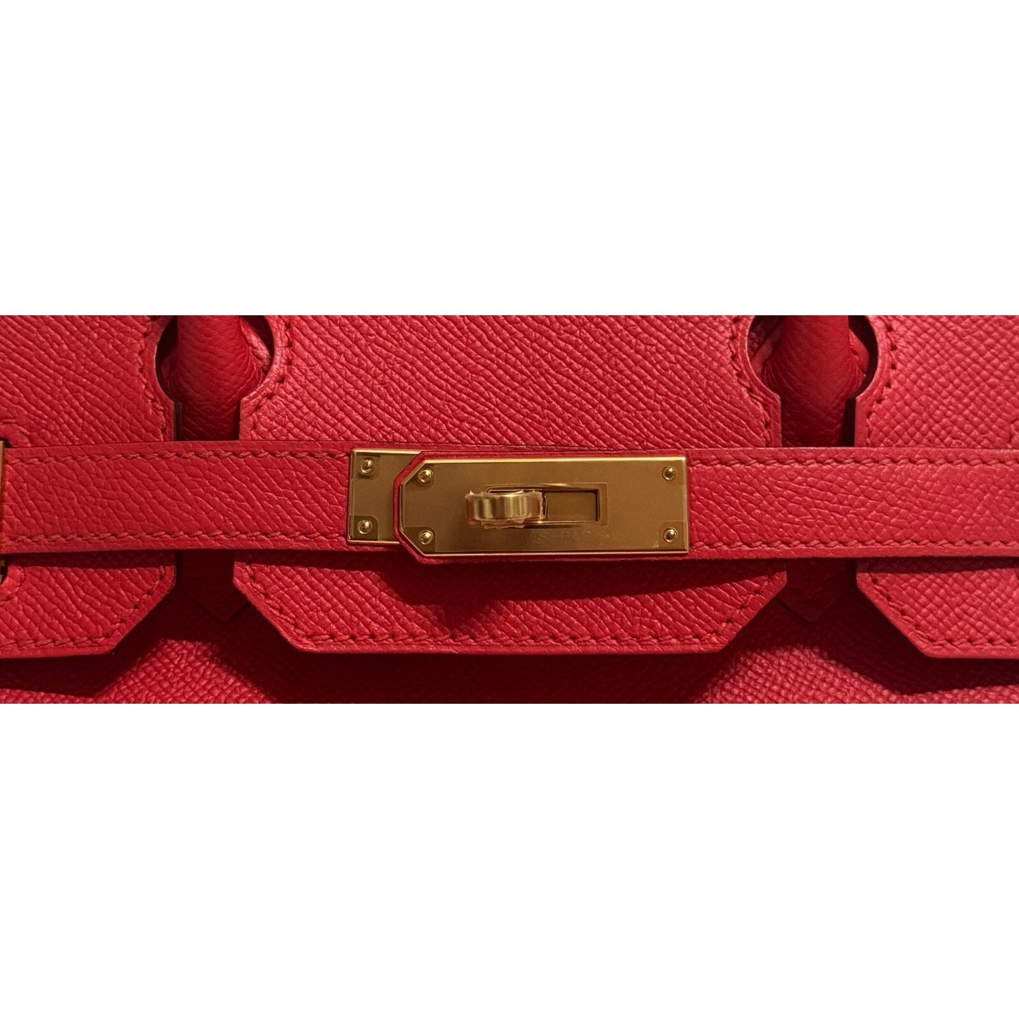 Hermes Birkin 30 Rouge Tomato Tomato Red Epsom Leather Gold Hardware