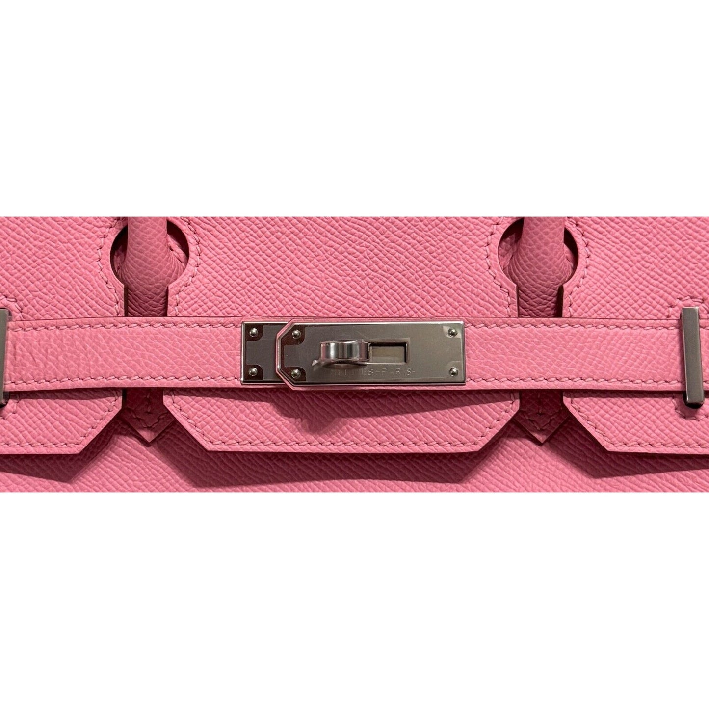 Hermes Birkin 30 Rose Confetti Pink Epsom Leather Palladium Hardware Handbag