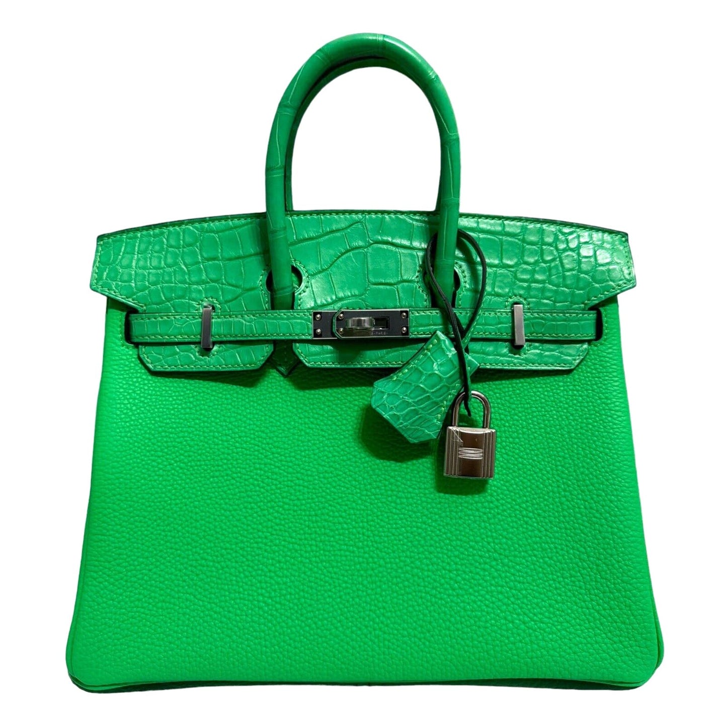 Hermes Birkin 25 Touch Vert Comics Green Togo and Alligator Palladium HWR 2023