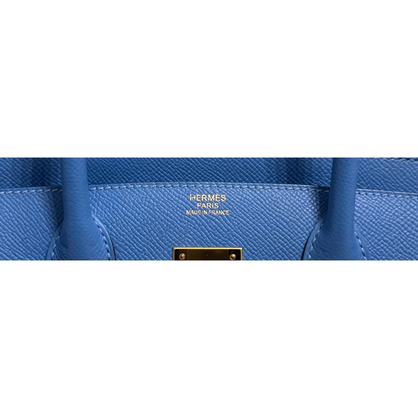 Hermes Birkin 30 Blue Paradise Bleu Epsom Leather Gold Hardware