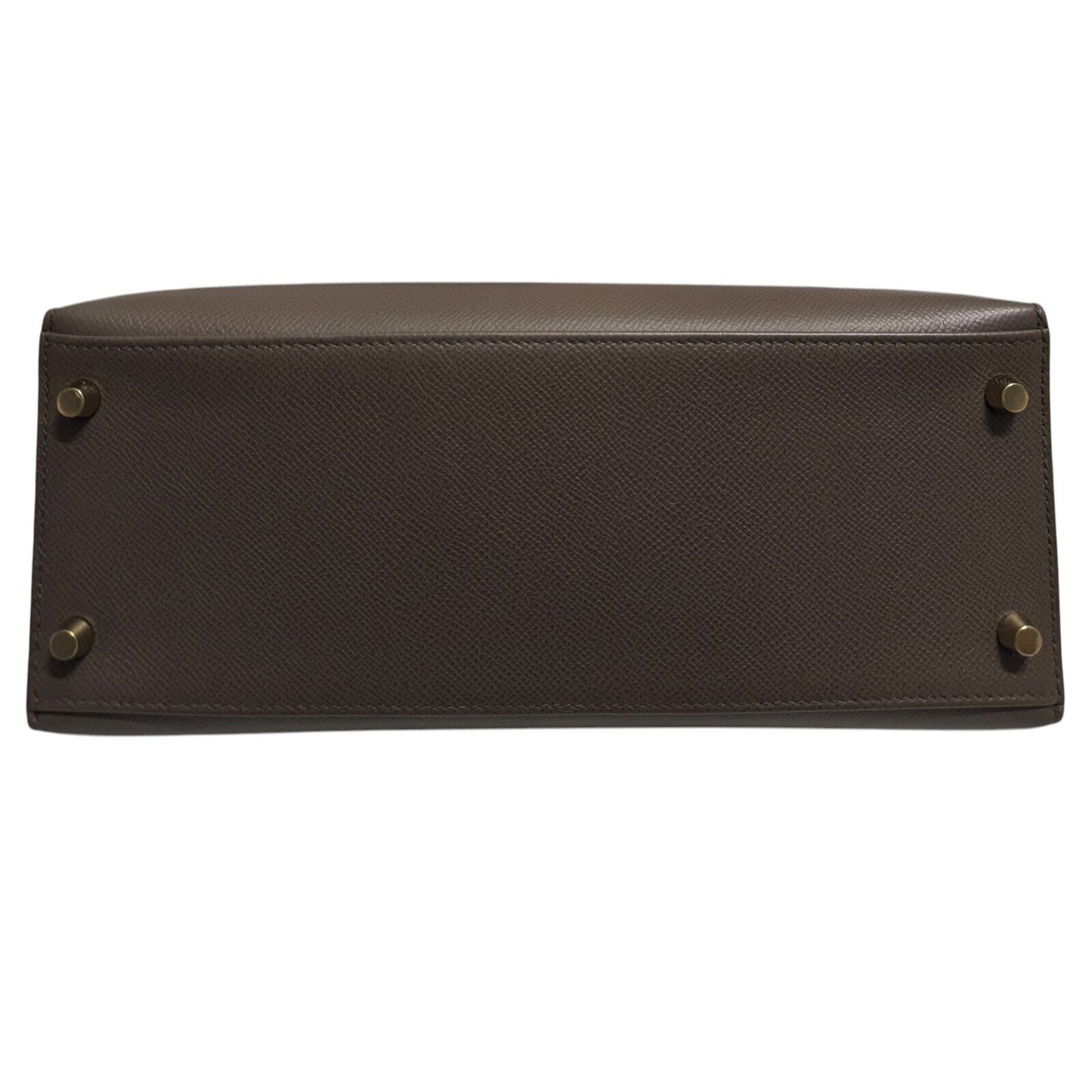 Hermes Kelly 28 Sellier Etain Gray Grey Epsom Leather Gold Hardware