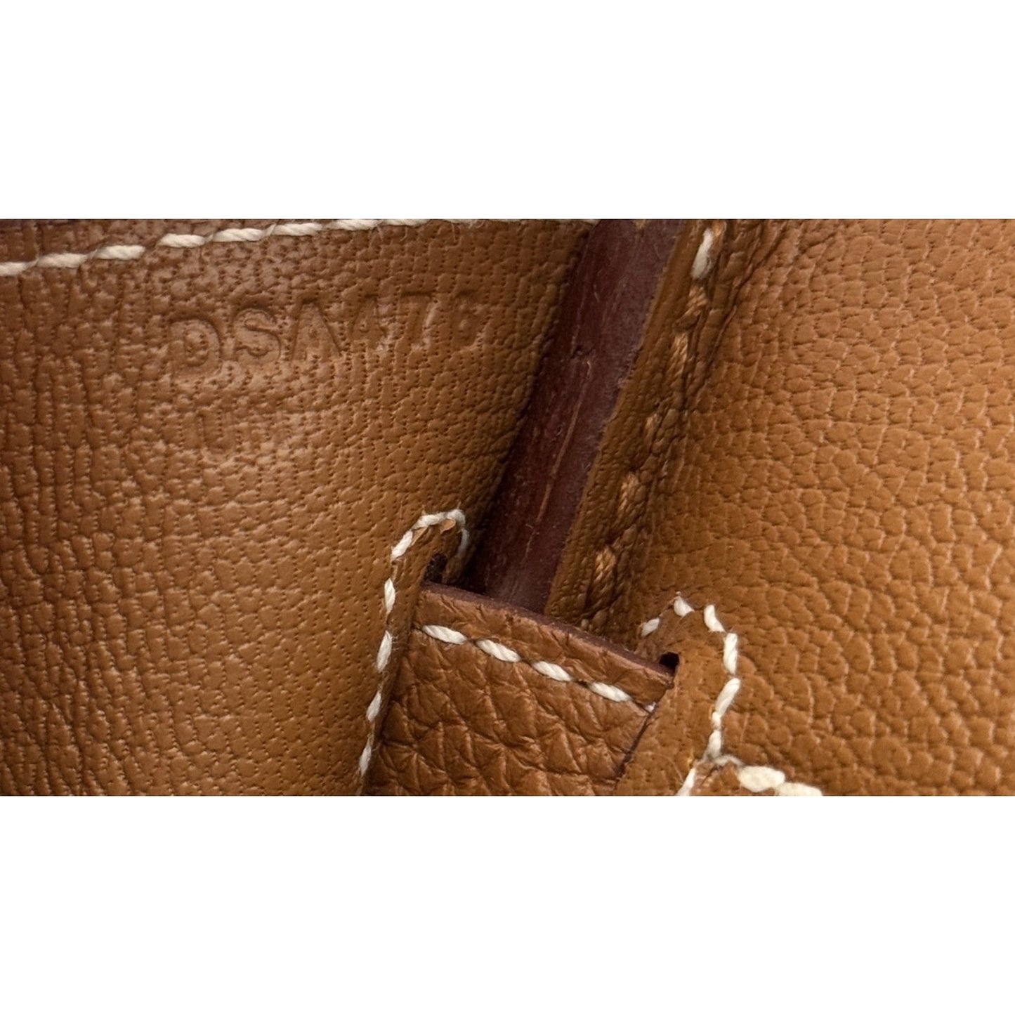 Hermes Birkin 25 Gold Tan Togo Leather Palladium Hardware Handbag