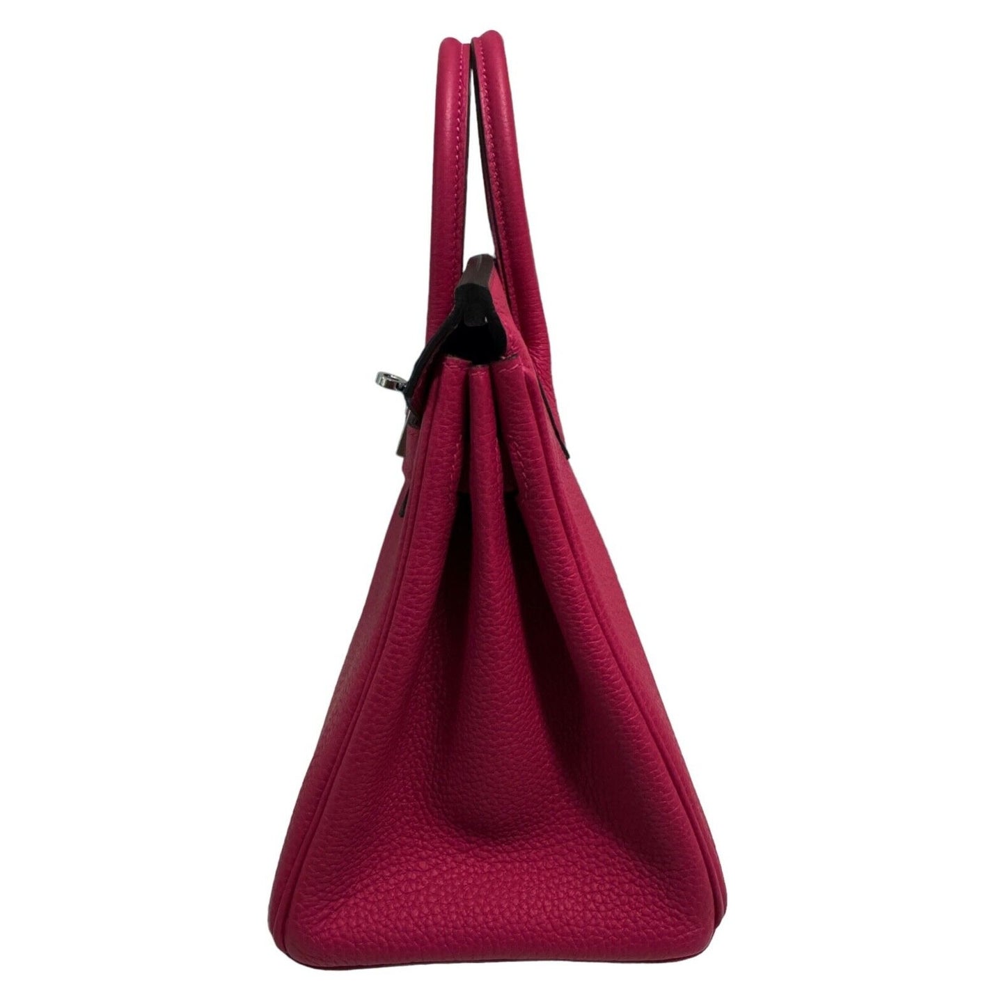 Hermes Birkin 25 Framboise Pink Red Togo Handbag Palladium Hardware 2022