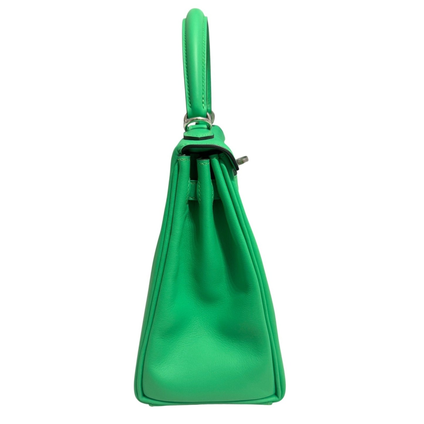 Hermes Kelly 25 Vert Comics Green Swift Leather Palladium Hardware