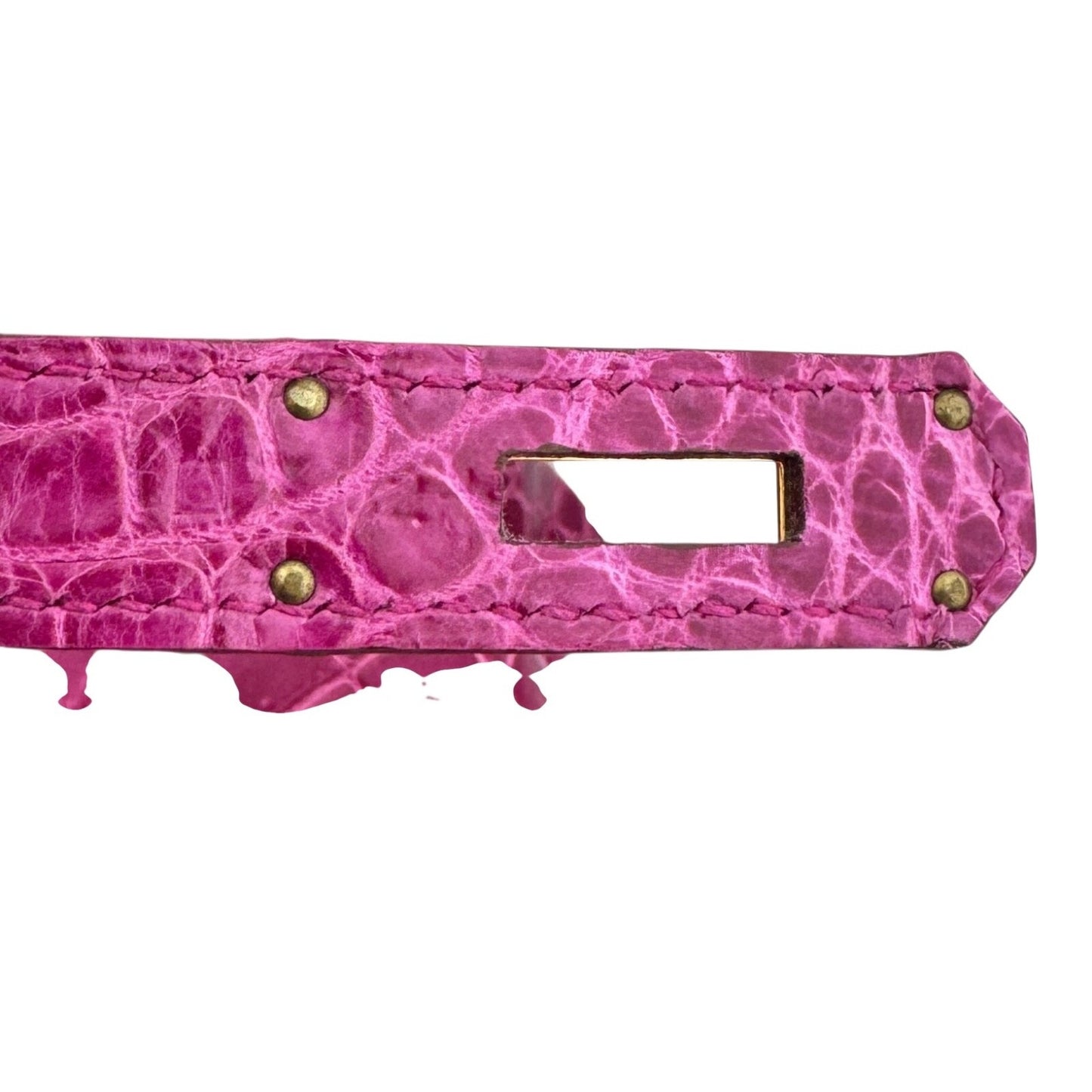 Hermes Birkin 35 Rose Scheherazade Pink Porous Crocodile Gold Hardware
