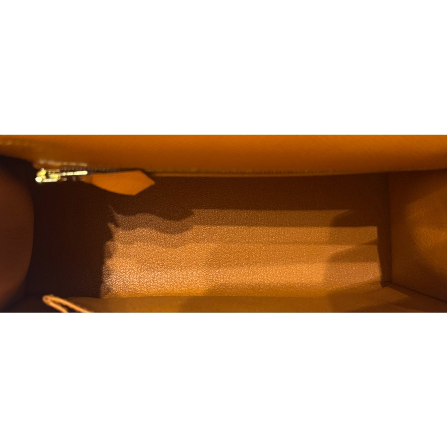 Hermes Kelly 25 Sellier Apricot Orange Epsom Leather Gold Hardware