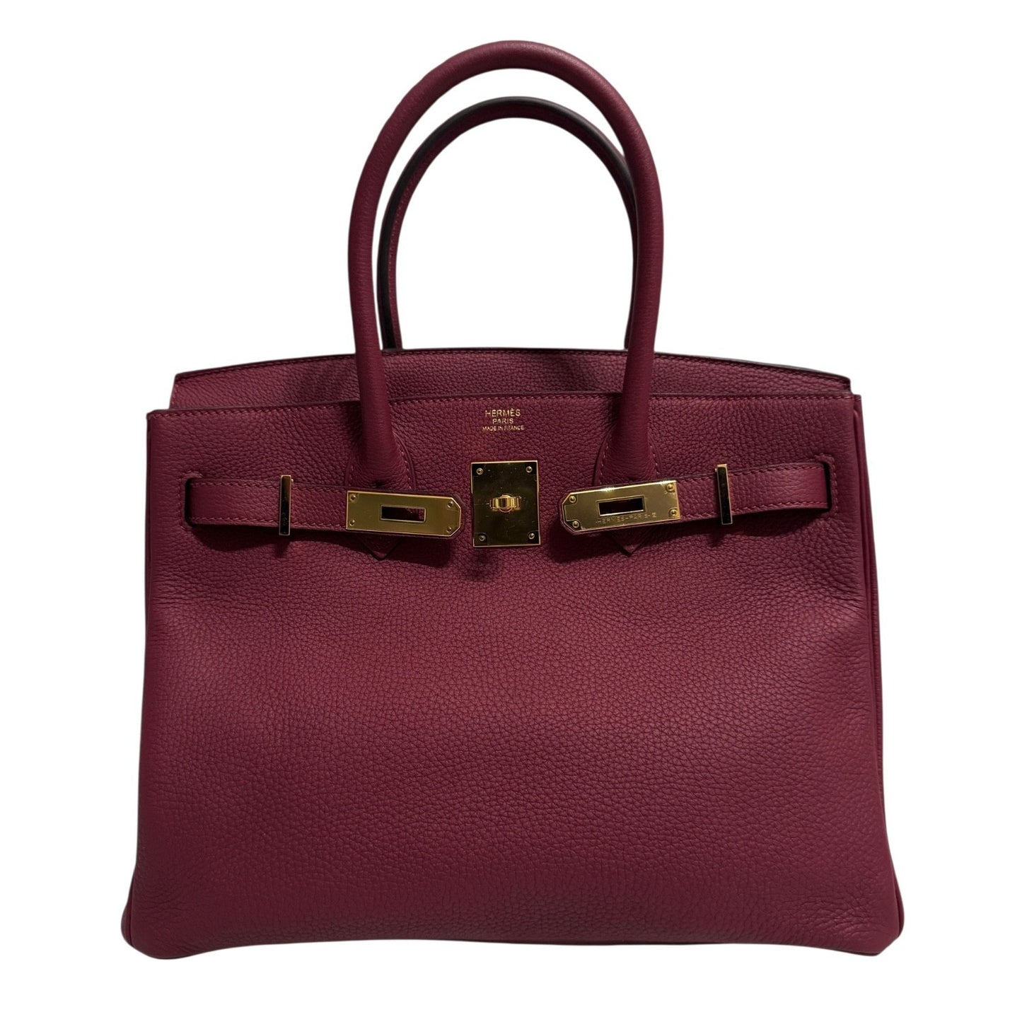 Hermes Birkin 30 Rouge Grenat Red Togo Leather Gold Hardware