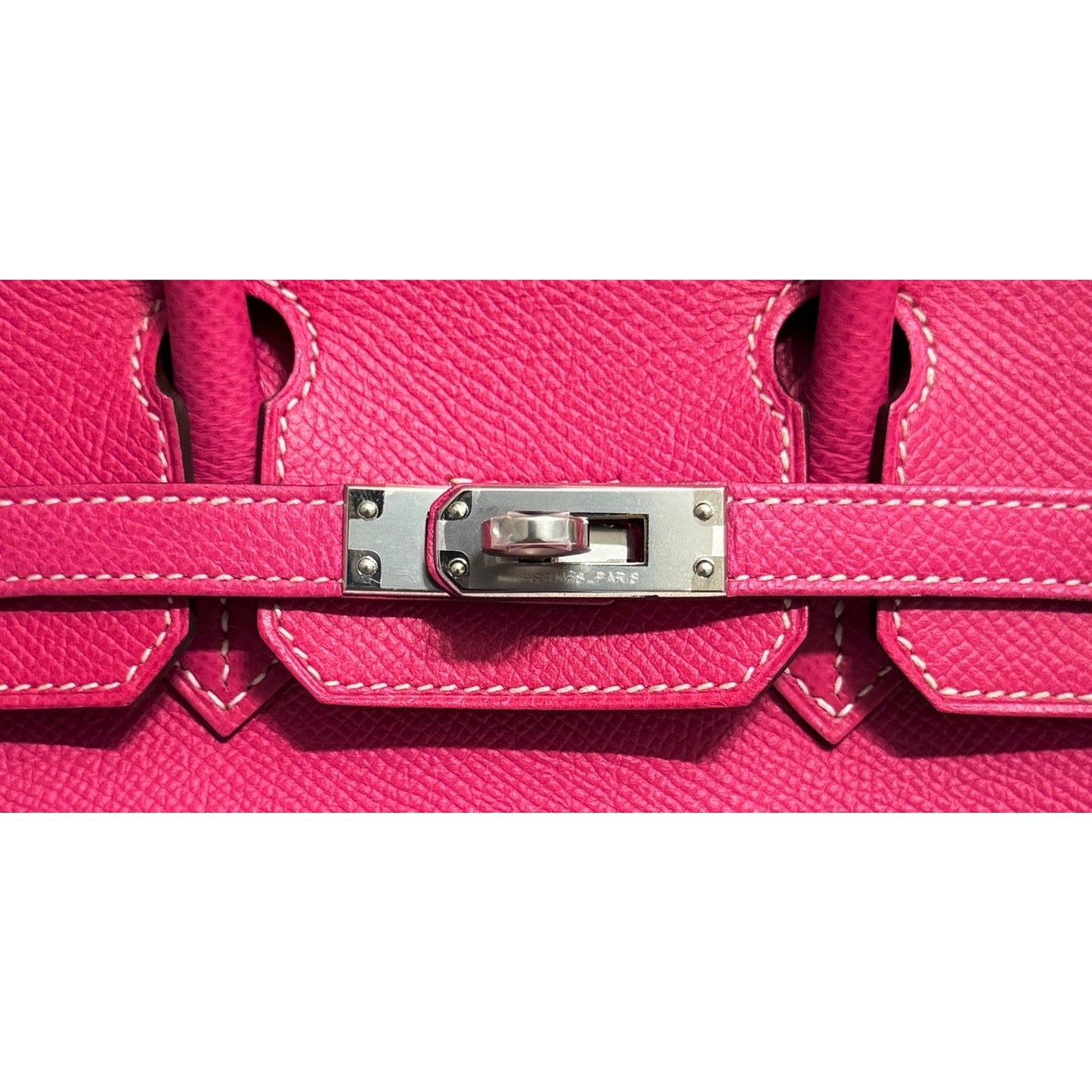 Hermes Birkin 25 Rose Tyrien Pink Candy Collection Epsom Leather Palladium Hardware Rare