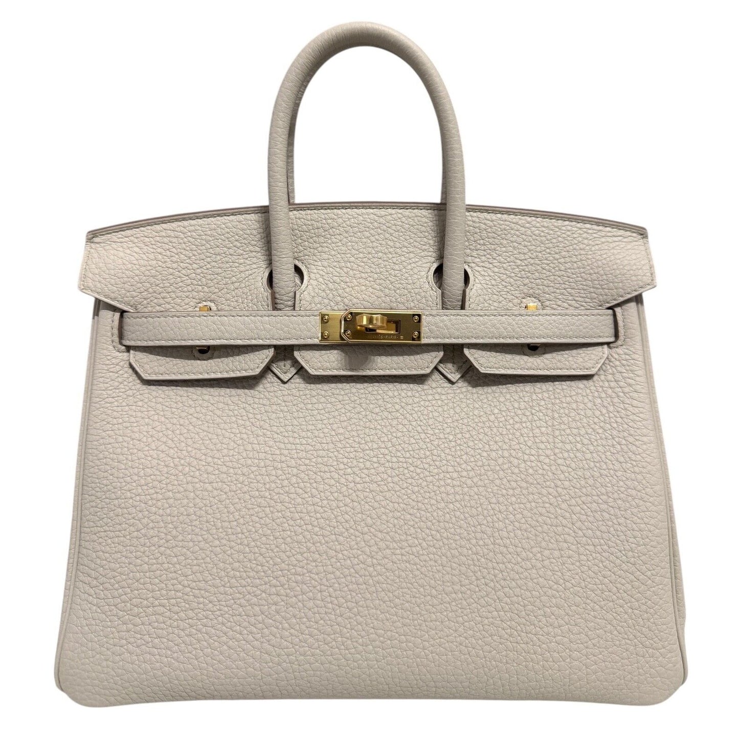 Hermes Birkin 25 Beton Beige Togo Leather Gold Hardware Handbag 2022