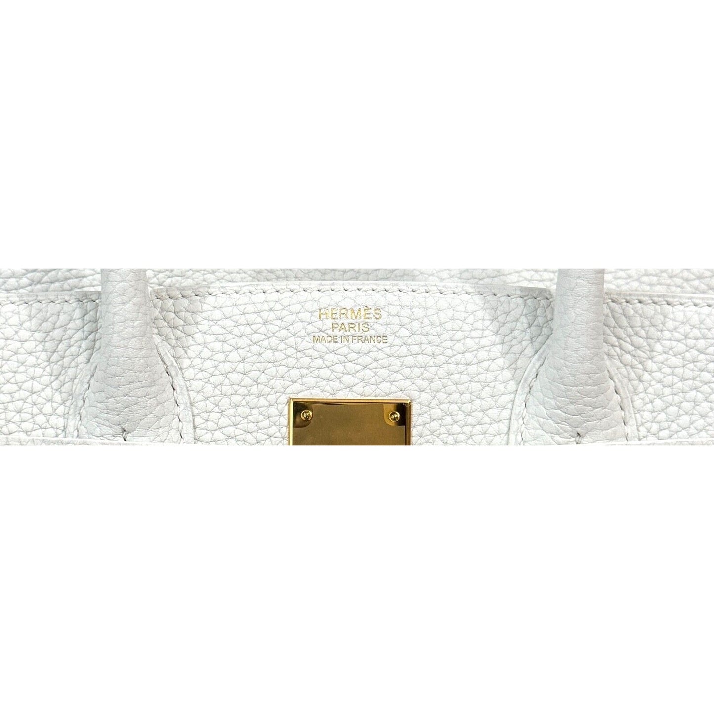 Hermes Birkin 30 White Blanc Leather Gold Hardware RARE