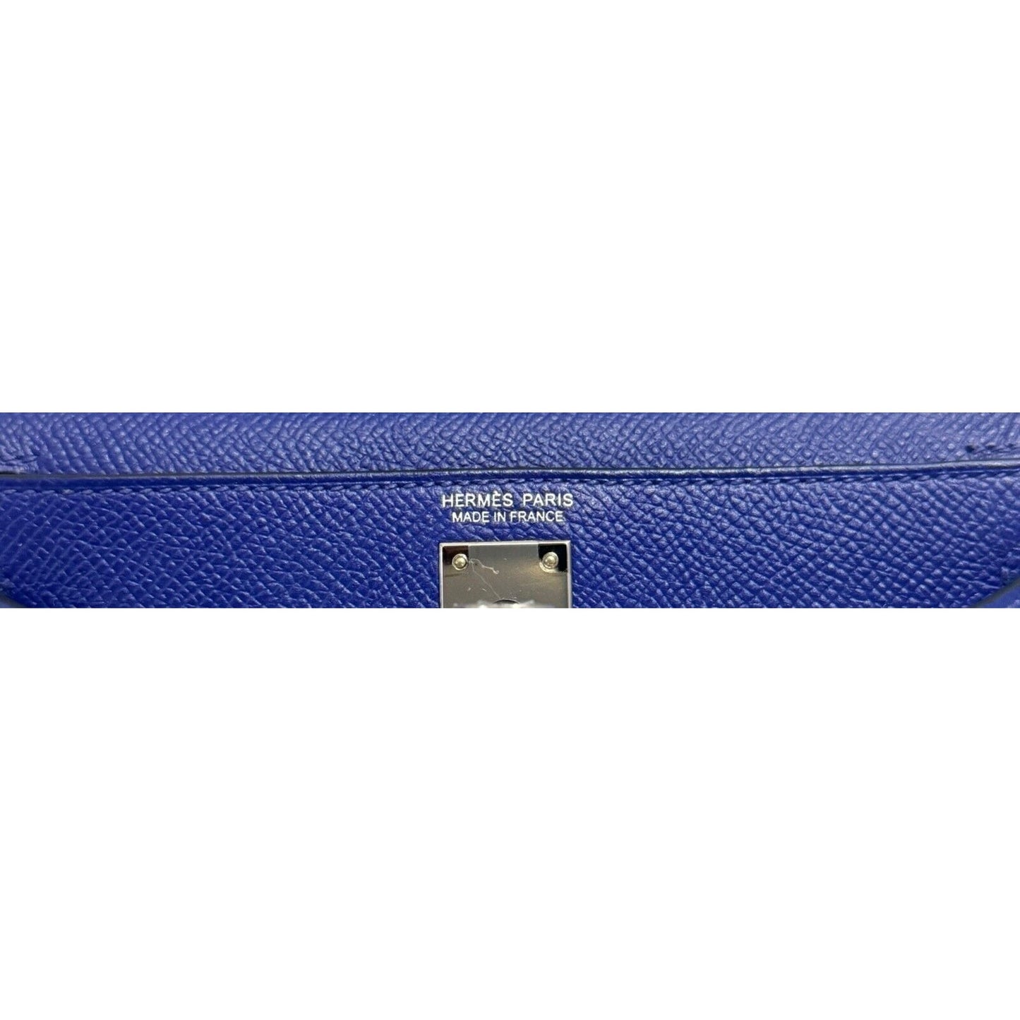 Hermes Kelly Mini 20 Blue Electric Electrique Epsom Leather Palladium Hardware