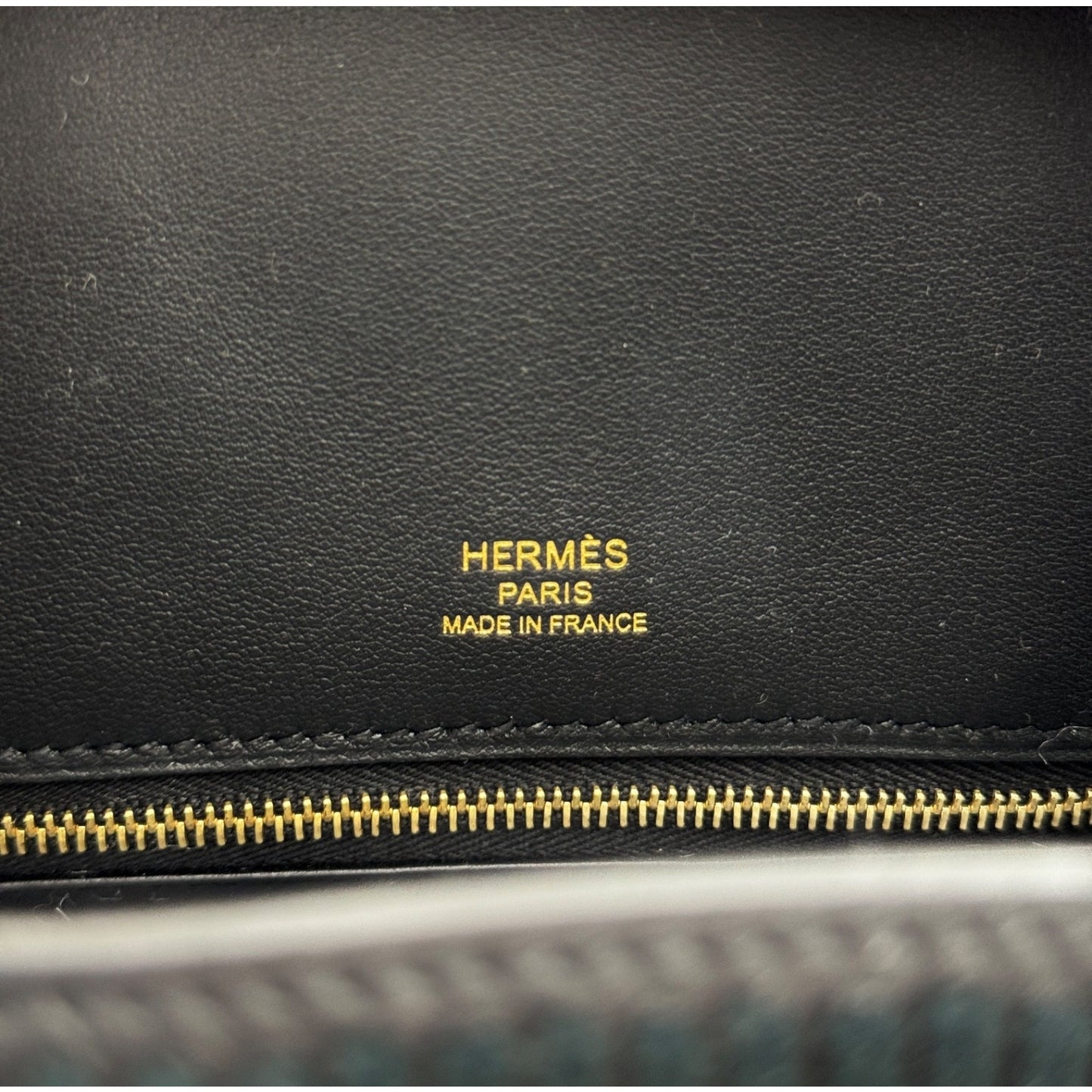 Hermes Birkin 25 Black Cote a Cote Swift Permabrass Hardware Rare