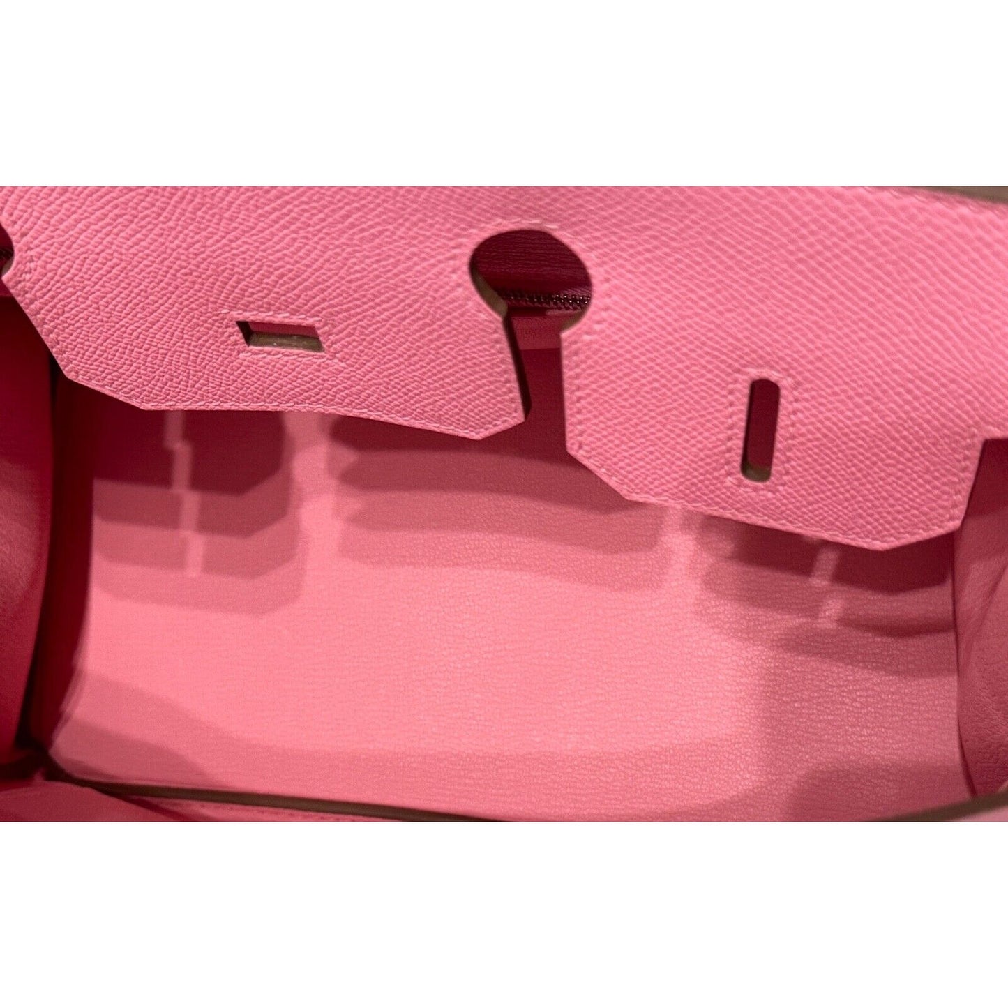 Hermes Birkin 30 Rose Confetti Pink Epsom Leather Palladium Hardware Handbag