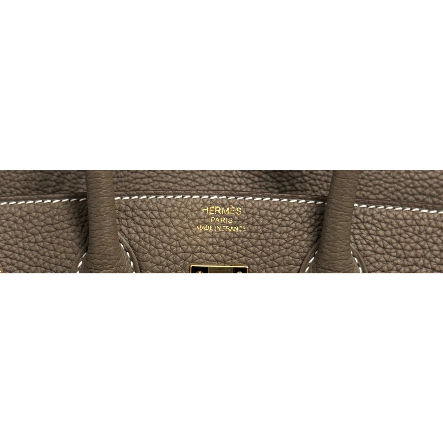 Hermes Birkin 25 Etoupe Gray Togo Leather Gold Hardware Handbag NEW