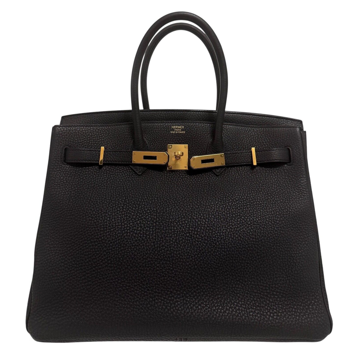 Hermes Birkin 35 Black Noir Togo Leather Gold Hardware