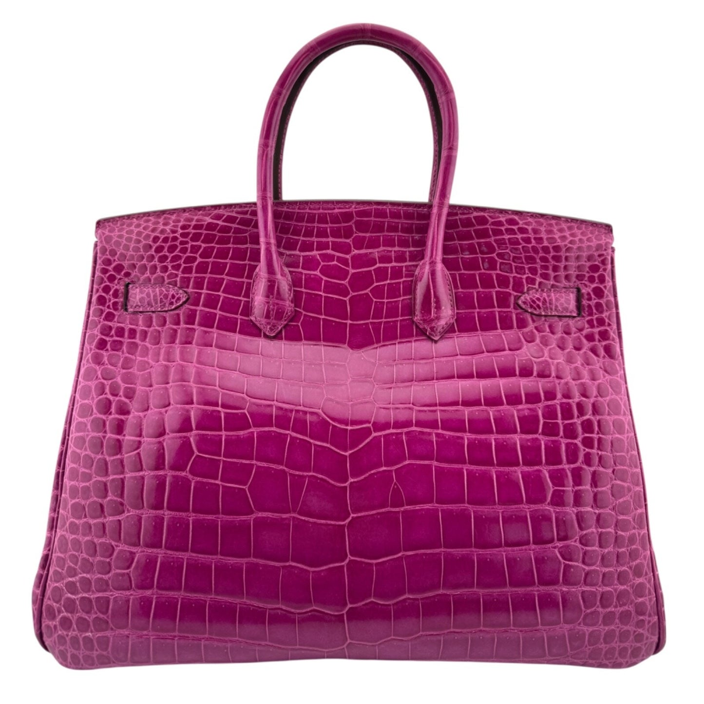 Hermes Birkin 35 Rose Scheherazade Pink Porous Crocodile Gold Hardware