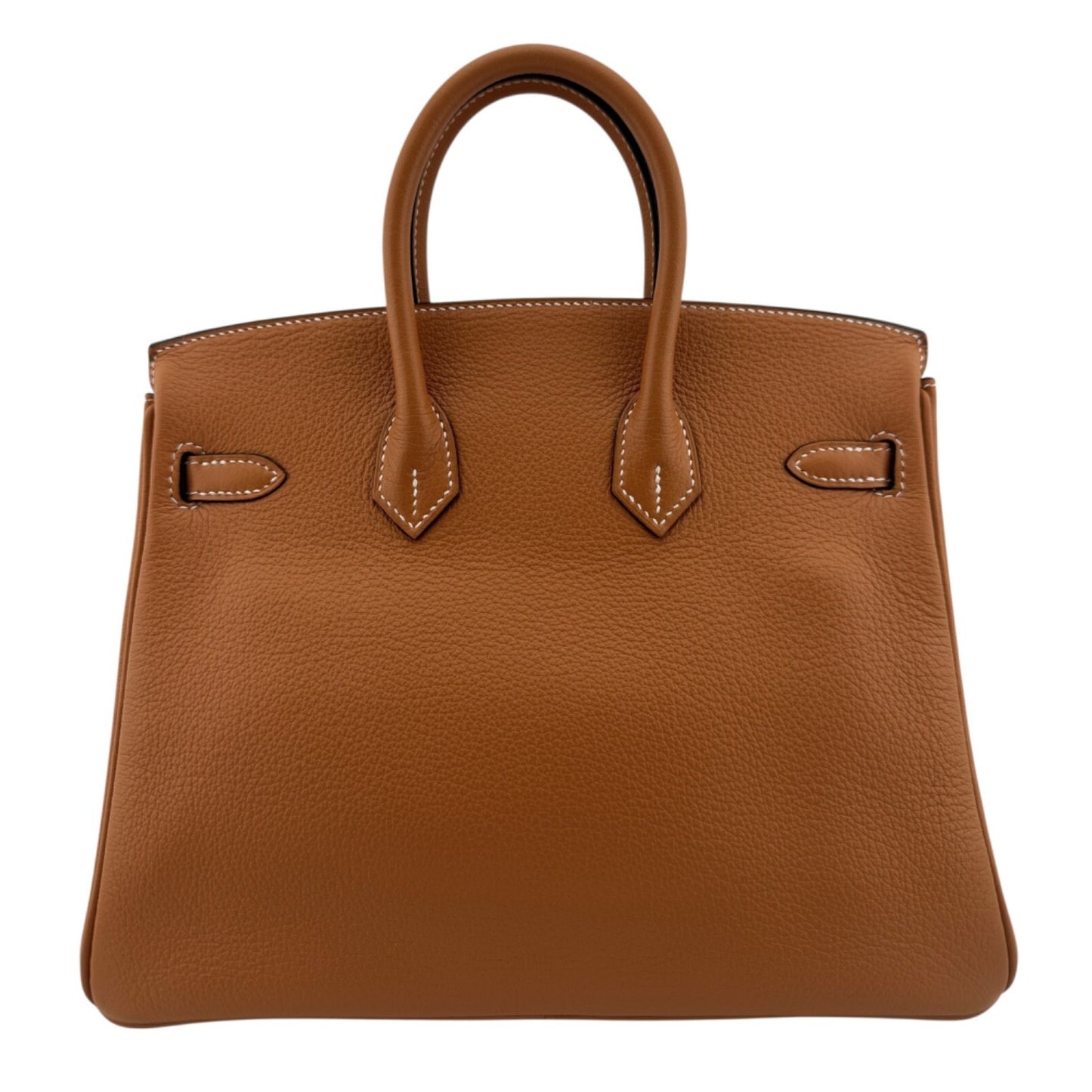 Hermes Birkin 25 Gold Tan Novillo Leather Gold Hardware Handbag