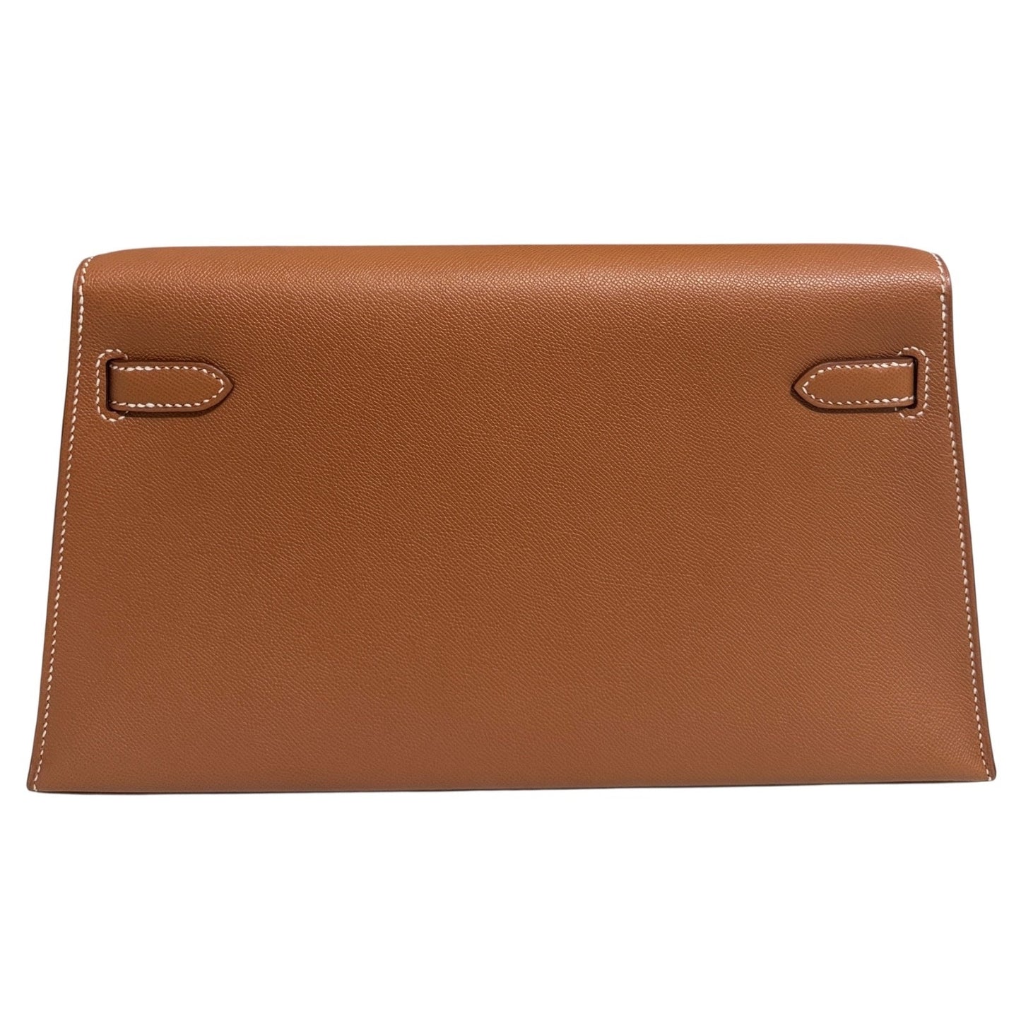 Hermès Kelly Elan Gold Madame Leather Gold Hardware Clutch Shoulder Bag