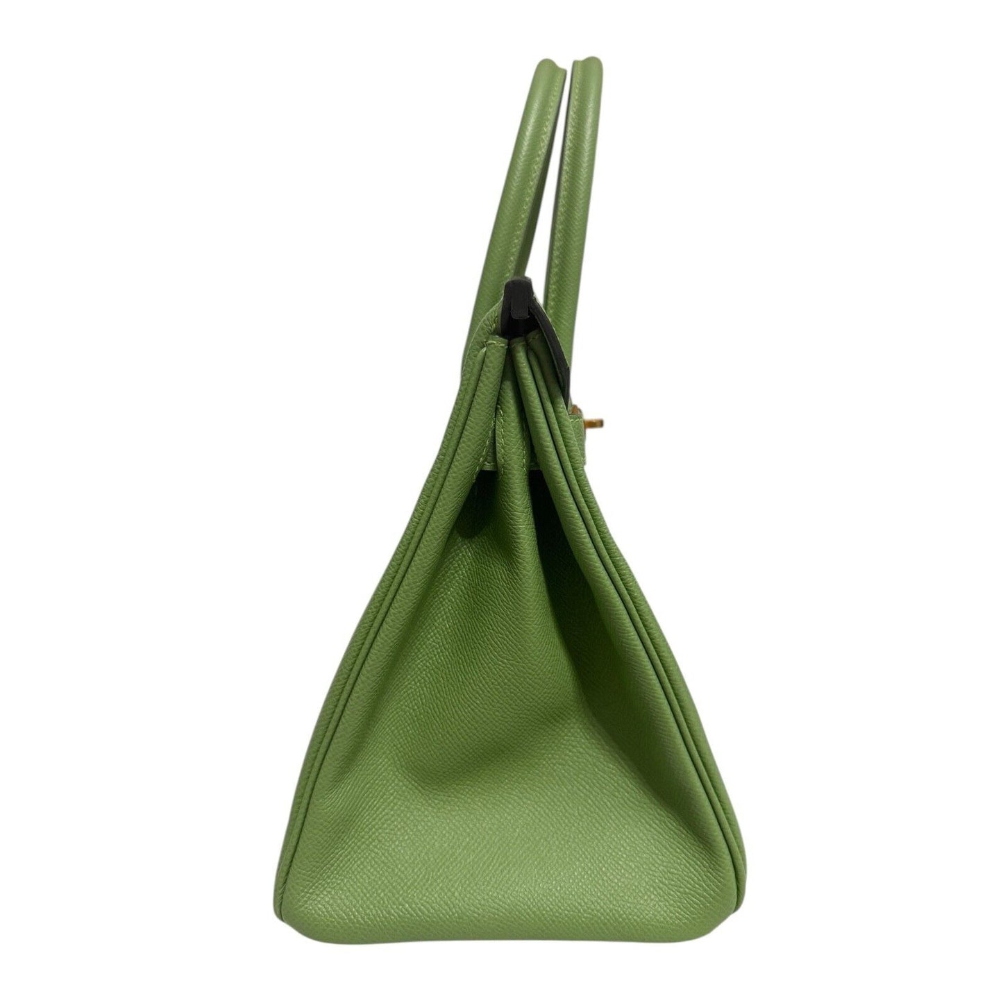 Hermes Birkin 30 Vert Criquet Green Epsom Leather Gold Hardware Handbag