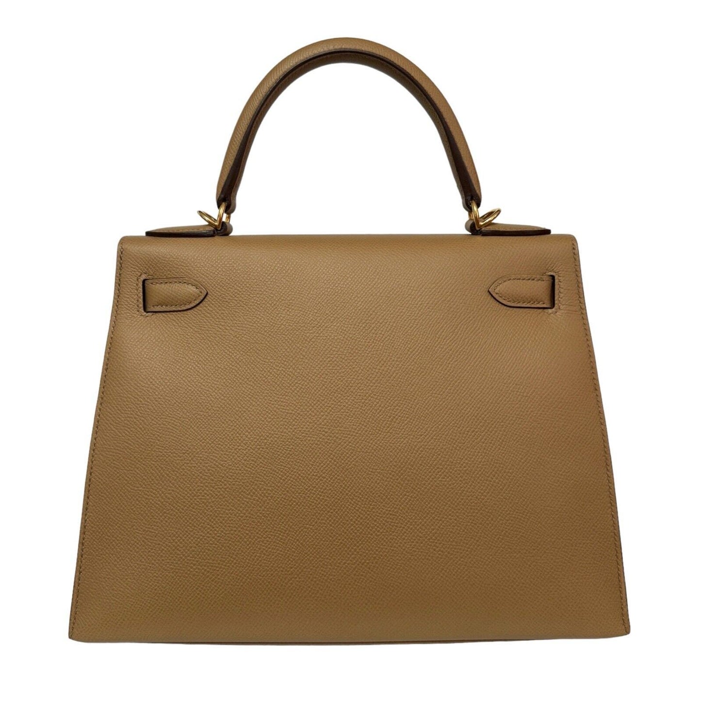 Hermes Kelly 28 Sellier Biscuit Tan Epsom Leather Gold Hardware Bag Handbag 2022