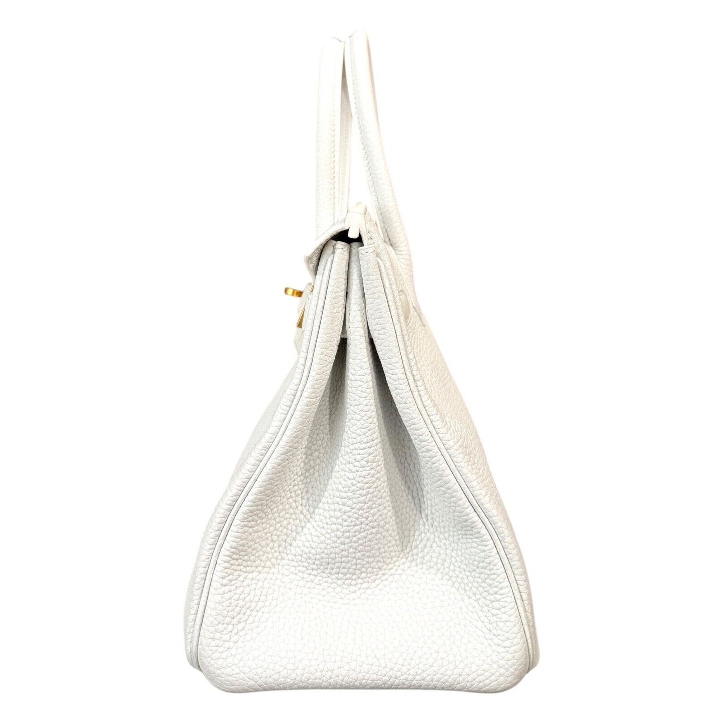 Hermes Birkin 30 White Blanc Leather Gold Hardware RARE