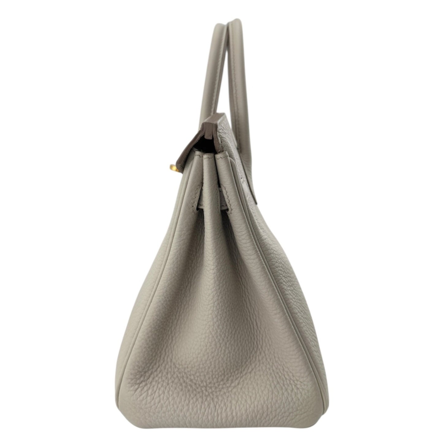 Hermes Birkin 25 Beton Beige Togo Leather Gold Hardware Handbag