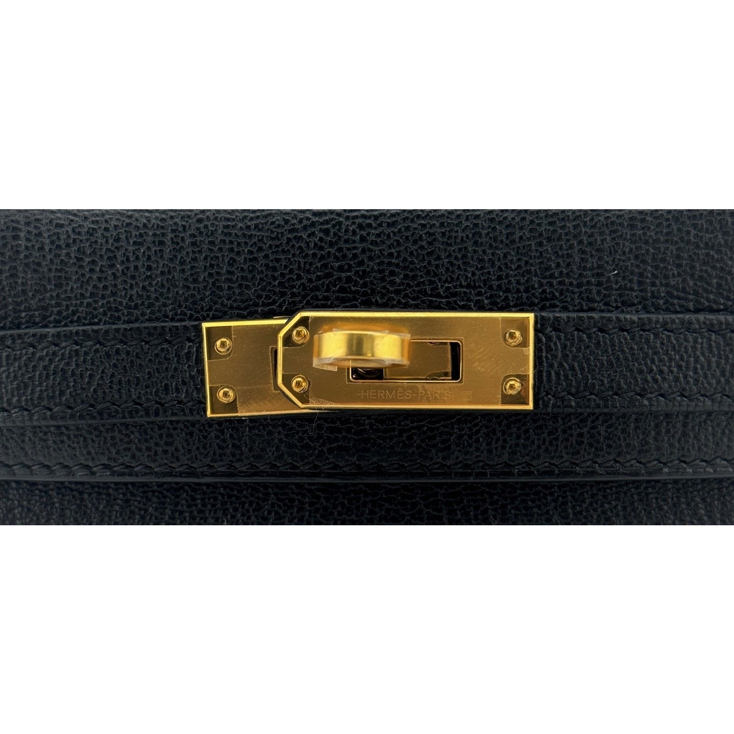 Hermes Kelly Mini 20 Black Noir Chèvre Leather Gold Hardware