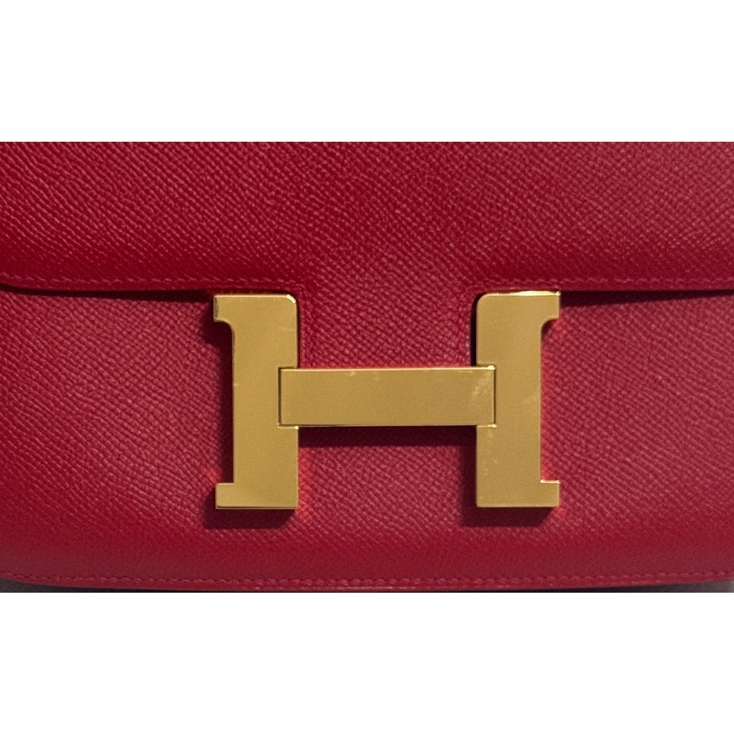 Hermes Constance 24 Rouge Casaque Red Epsom Leather Gold Hardware