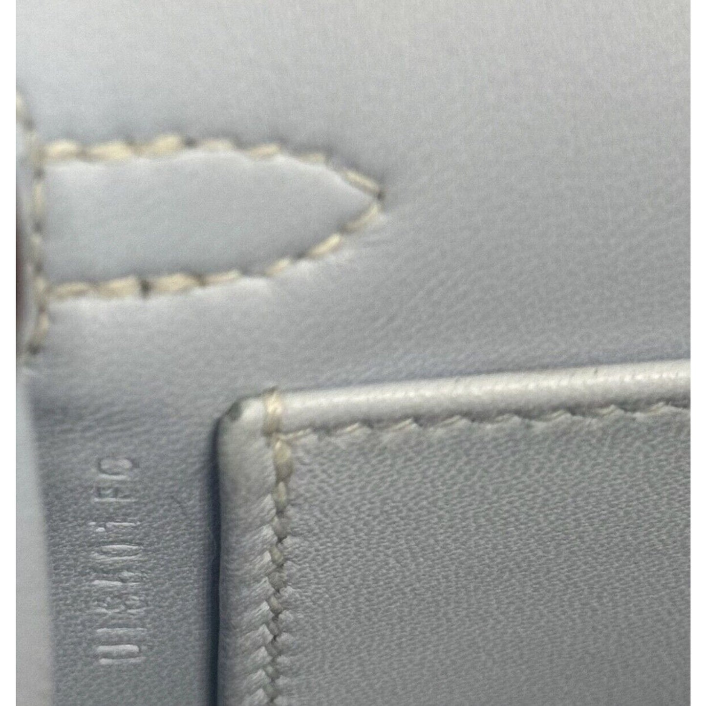 Hermes Kelly Mini 20 Blue Brume Baby Blue Chèvre Palladium Hardware