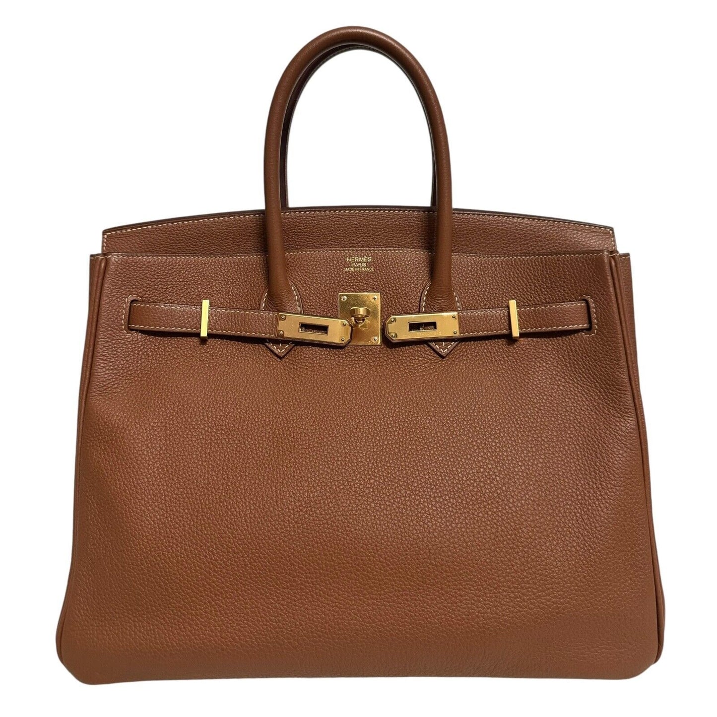 Hermes Birkin 35 Gold Tan Camel Togo Leather Gold Hardware
