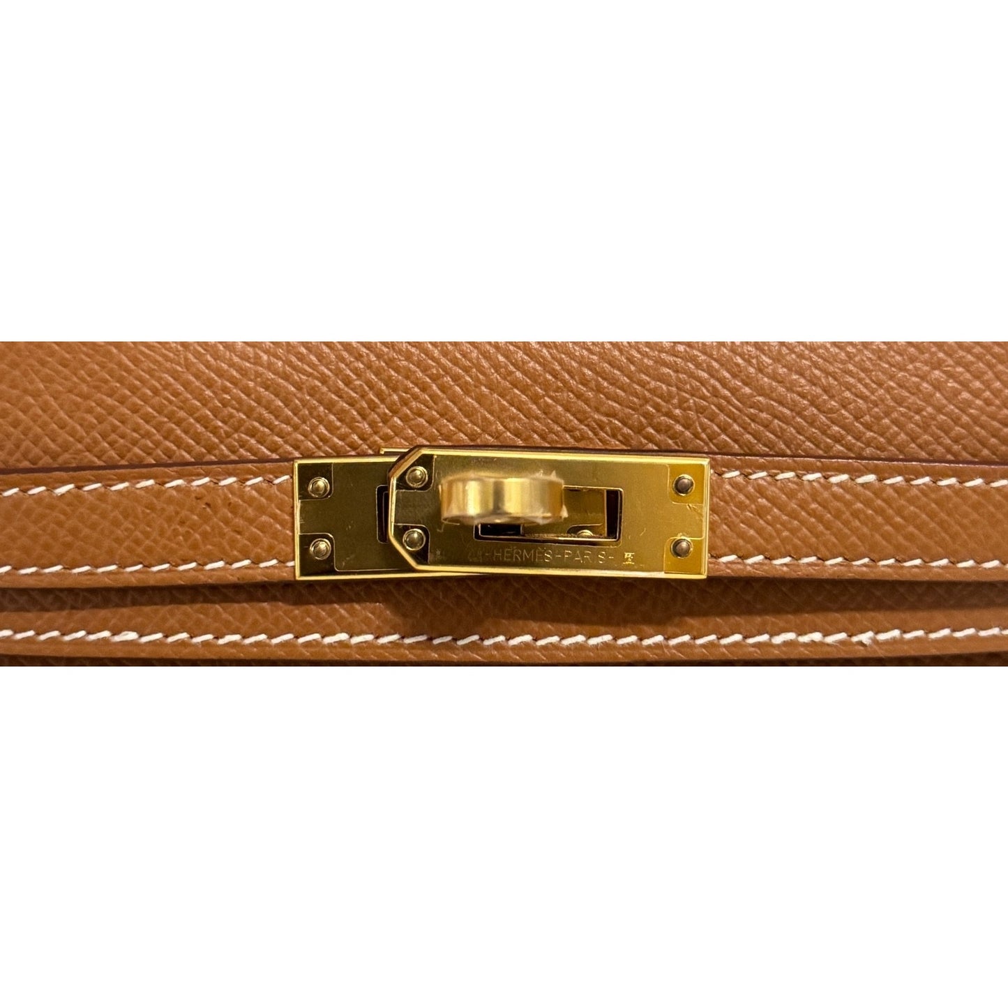 Hermes Kelly Mini 20 Gold Tan Epsom Leather Gold Hardware