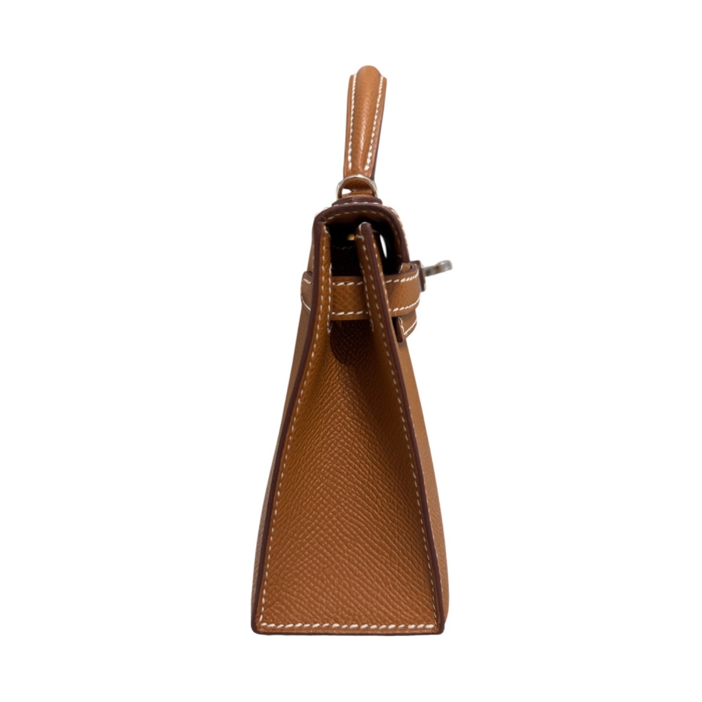 Hermes Kelly Mini 20 Gold Tan Epsom Leather Palladium Hardware NEW