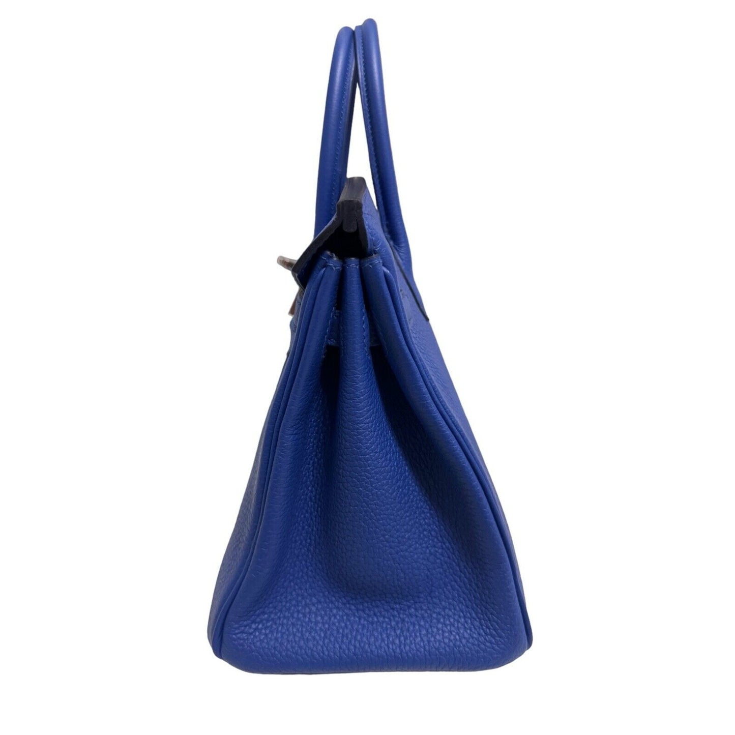 Hermes Birkin 25 Bleu Royal Royal Blue Togo Leather Palladium Hardware Handbag