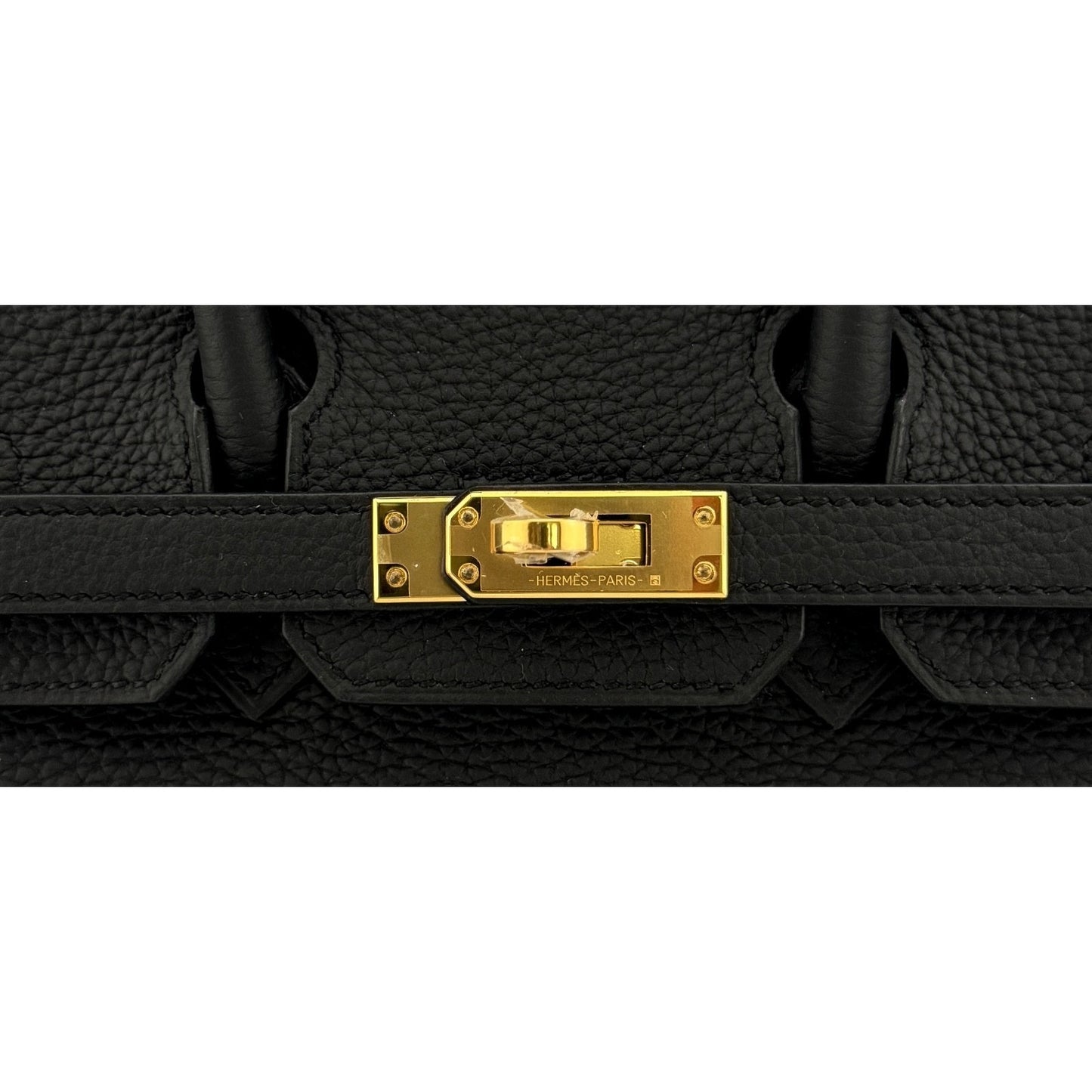 Hermes Birkin 25 Black Noir Togo Leather Gold Hardware Handbag