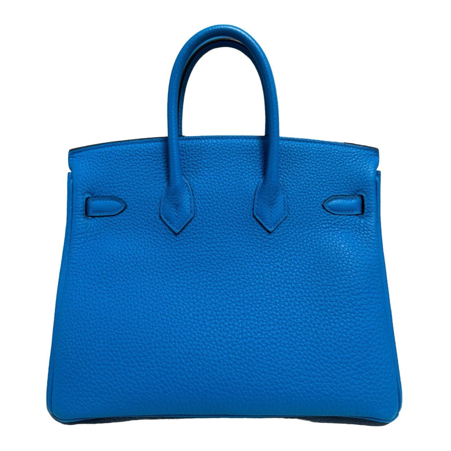 Hermes Birkin 25 Blue Zanzibar Togo Leather PalladiumHardware Handbag Bag