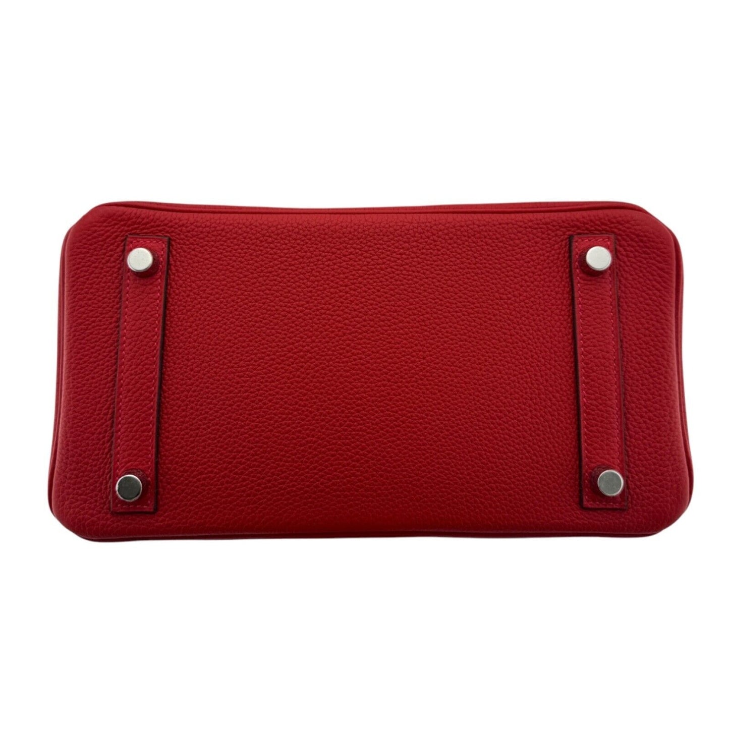 Hermes Birkin 25 Verso Rouge Casaque Rouge H Togo Leather Palladium Hardware