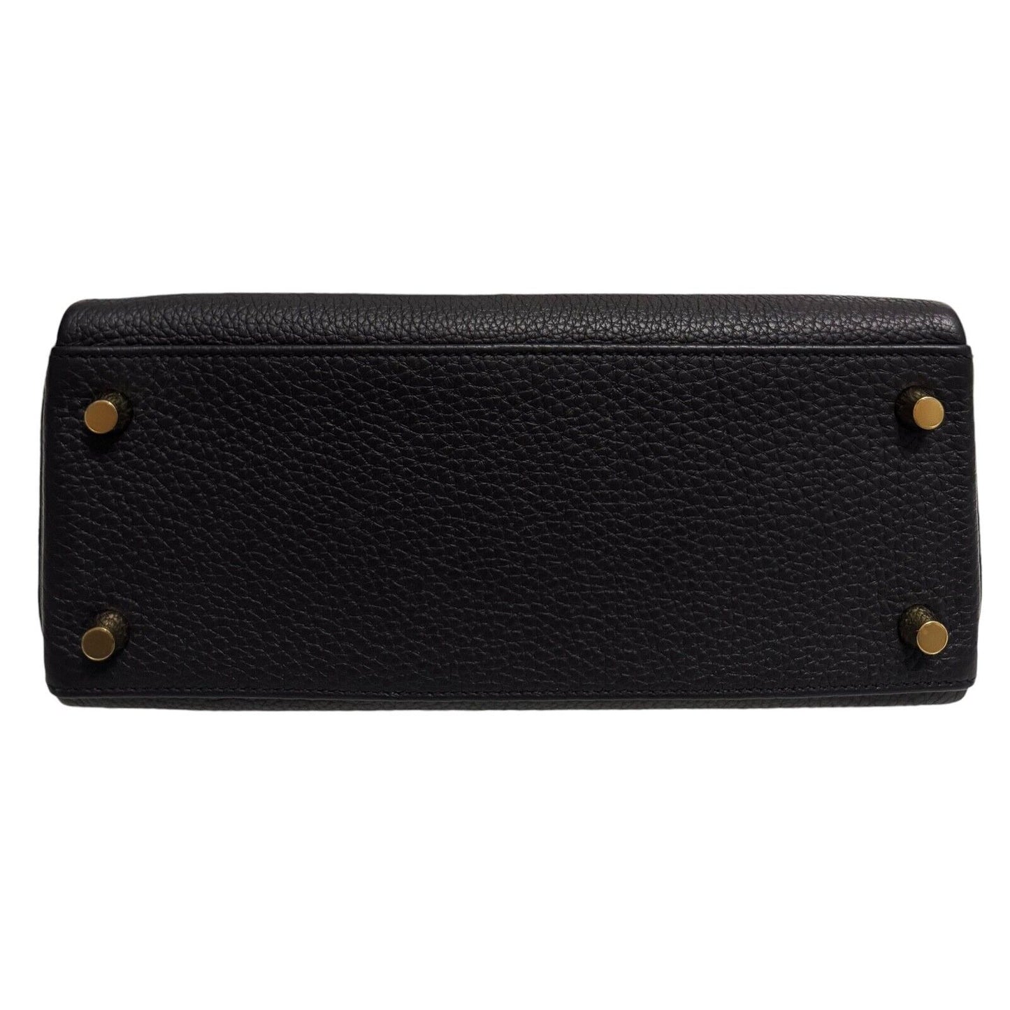 Hermes Kelly 25 Lizard Touch Black Noir Togo Leather Permabrass Hardware 2023