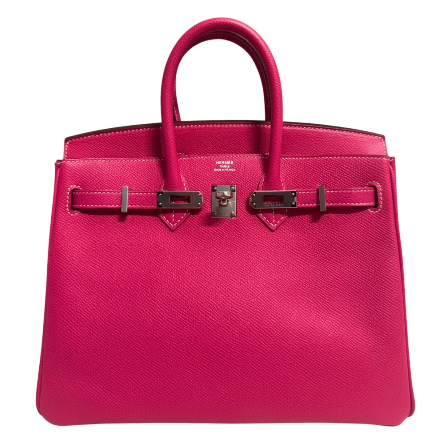 Hermes Birkin 25 Rose Tyrien Pink Candy Collection Epsom Leather Palladium Hardware Rare