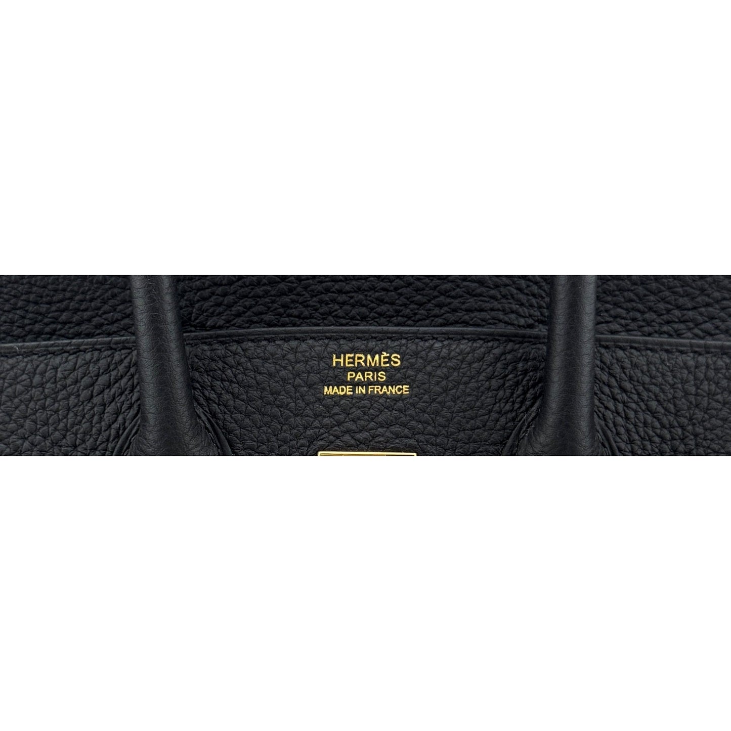 Hermes Birkin 25 Black Noir Togo Leather Gold Hardware Handbag