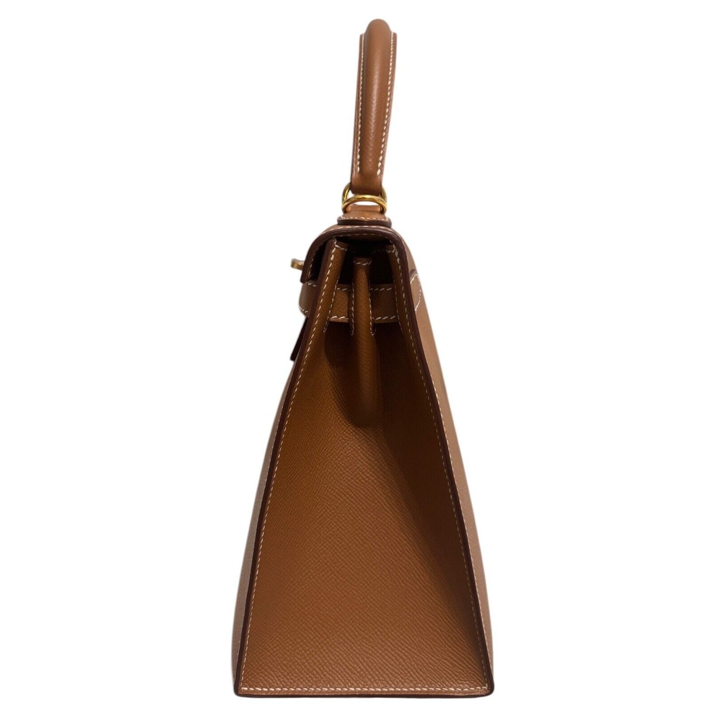 Hermes Kelly 28 Sellier Gold Tan Epsom Leather Gold Hardware