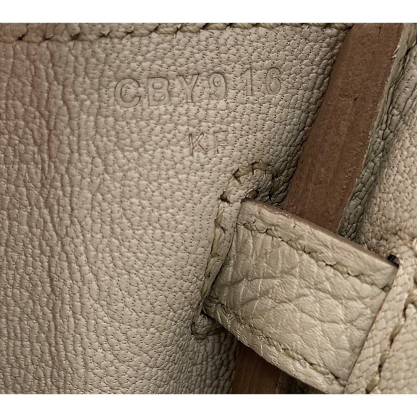 Hermes Birkin 25 Beton Beige Togo Leather Gold Hardware Handbag
