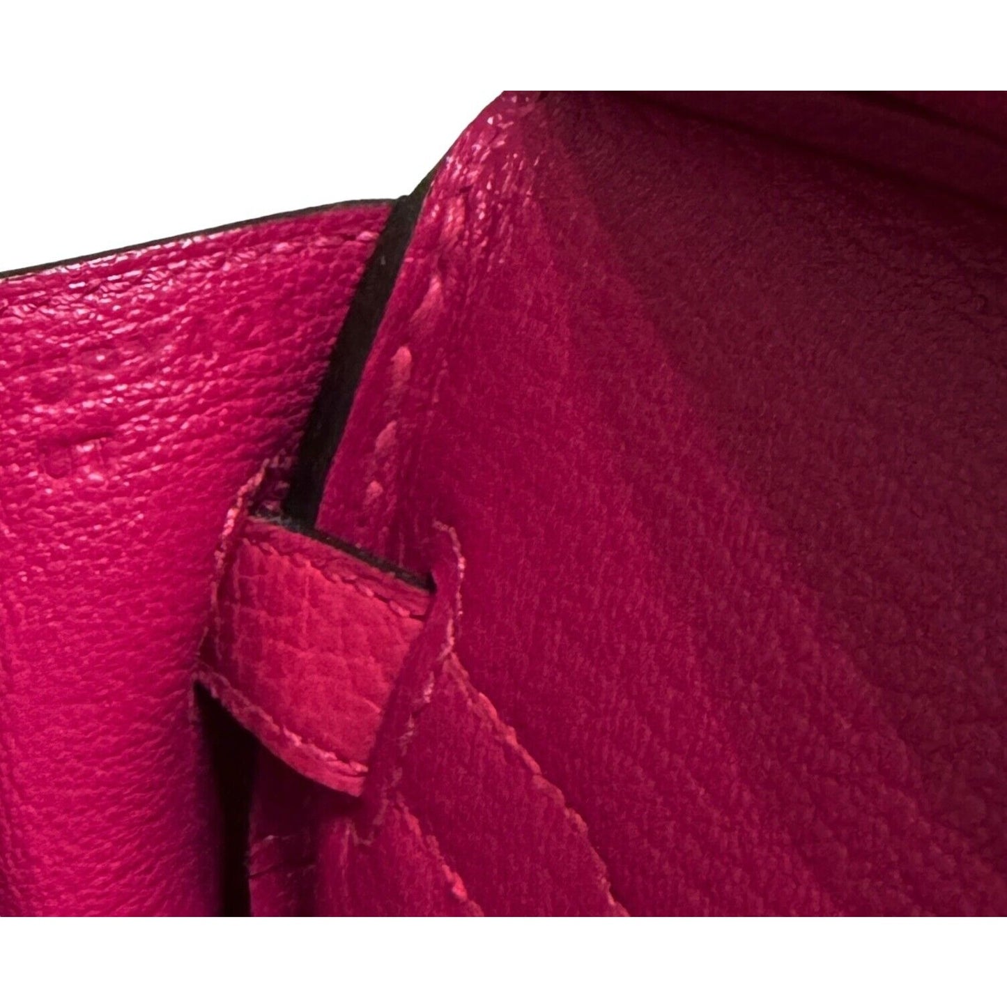 Hermes Birkin 25 Framboise Pink Red Togo Handbag Palladium Hardware 2022