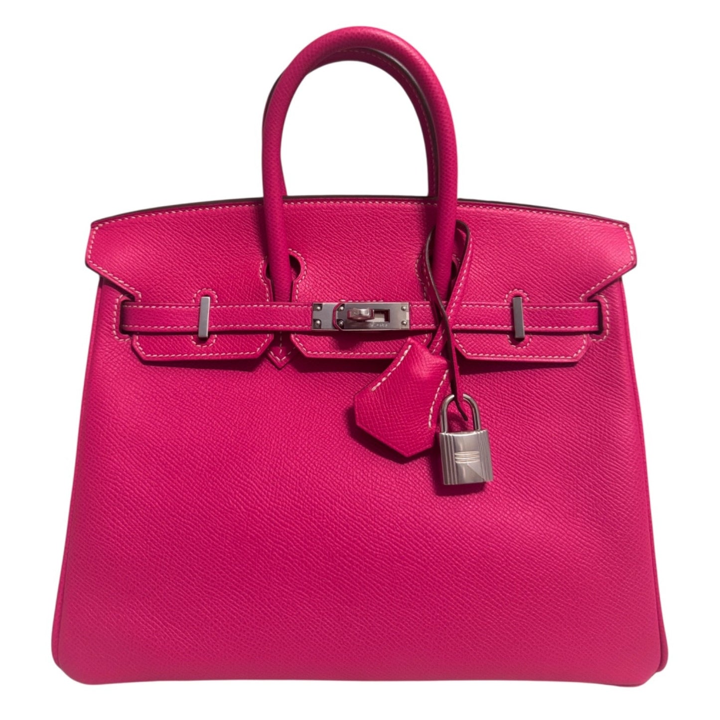 Hermes Birkin 25 Rose Tyrien Pink Candy Collection Epsom Leather Palladium Hardware Rare
