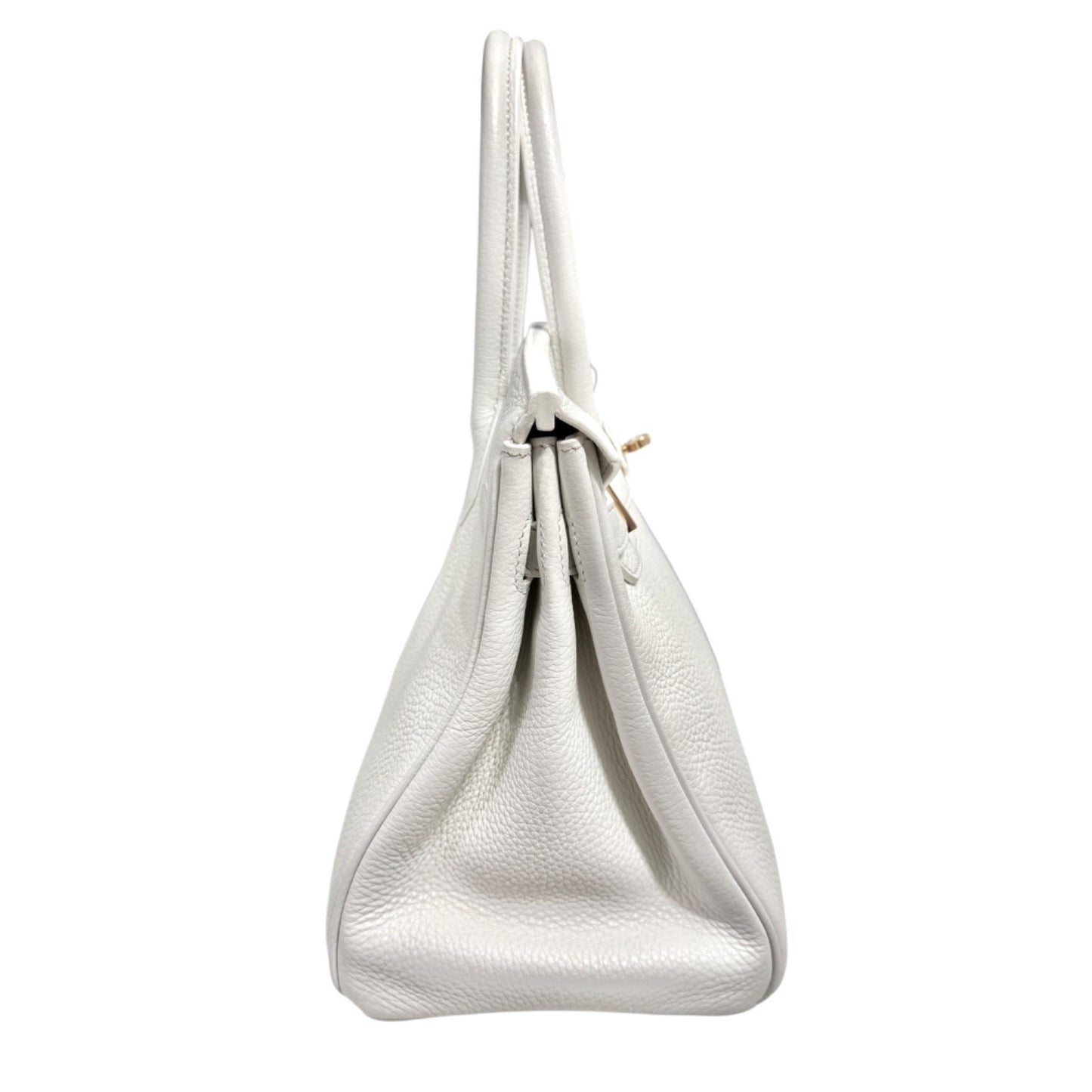 Hermes Birkin 30 White Blanc Leather Gold Hardware RARE