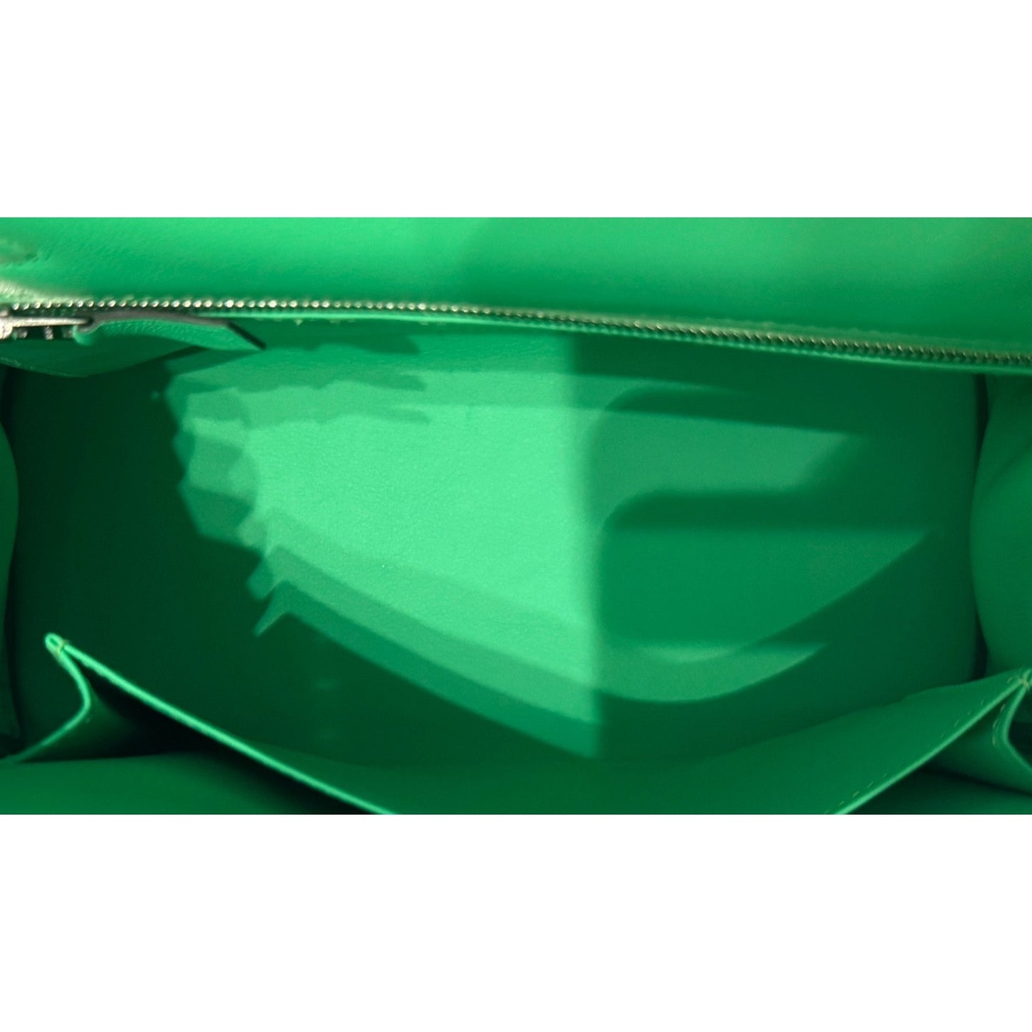 Hermes Kelly 25 Vert Comics Green Swift Leather Palladium Hardware