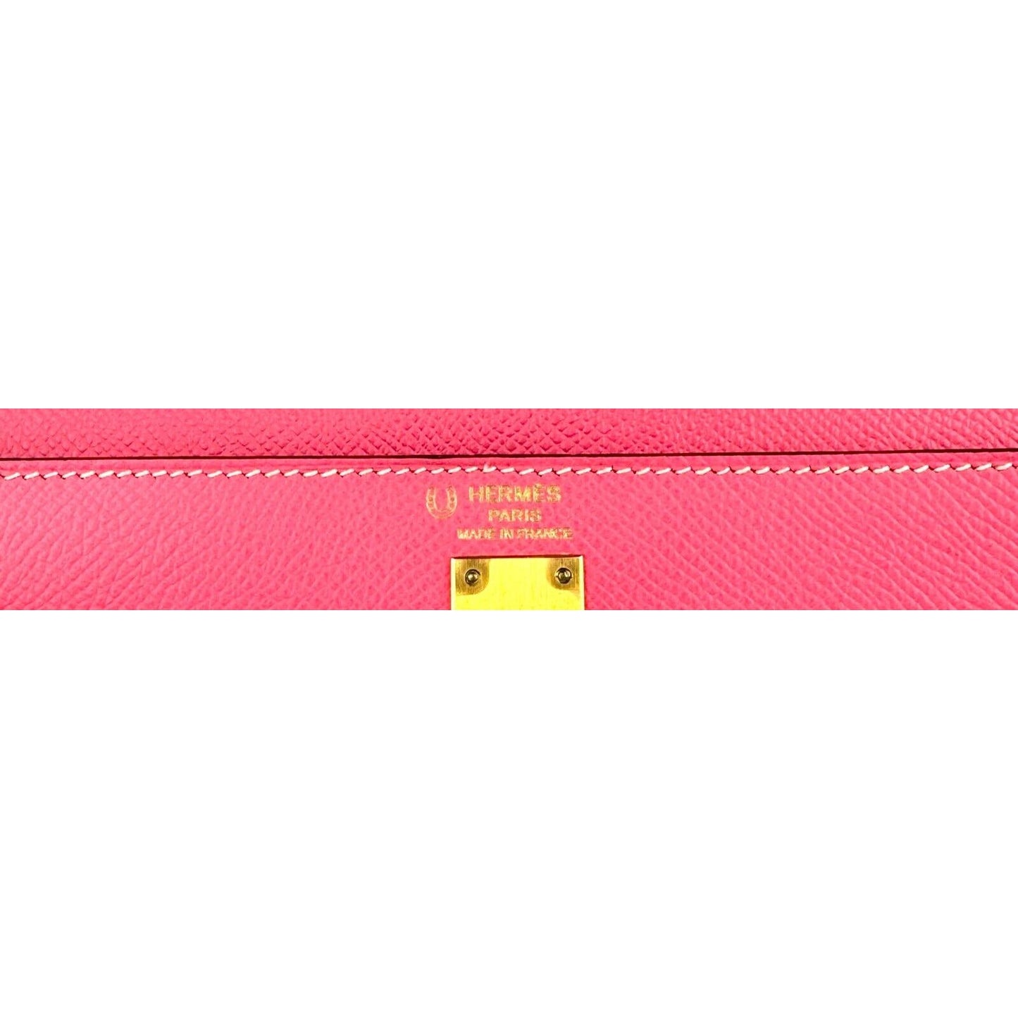 Hermes Kelly 25 Sellier Special Order Rose Azalea Pink Craie Epsom Brushed Gold