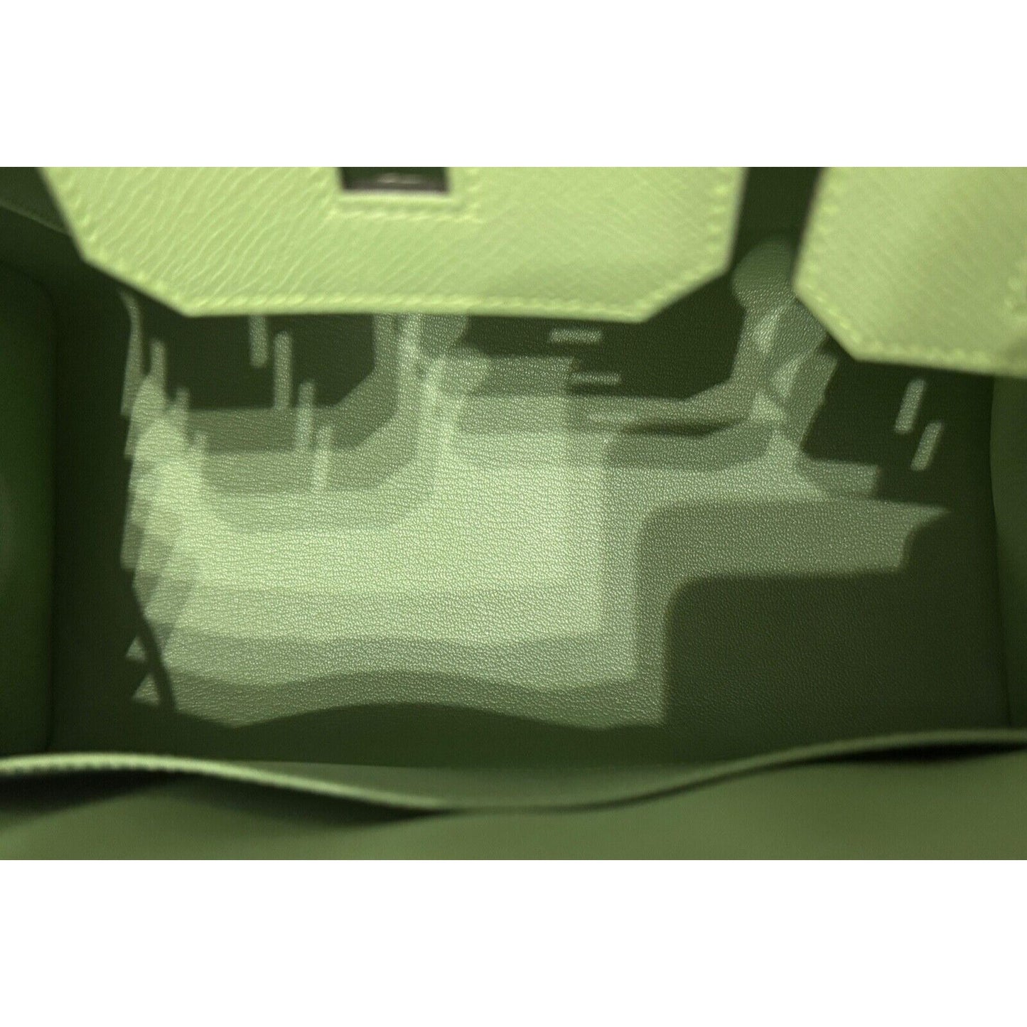 Hermes Birkin 30 Sellier Vert Criquet Green Epsom Leather Gold Hardware Handbag