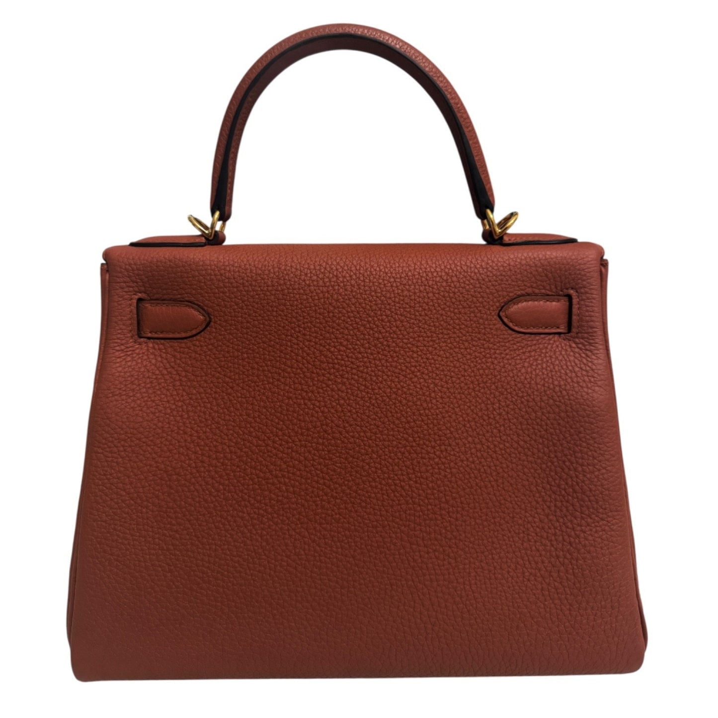 Hermes Kelly 28 Cuivre Orange Togo Leather Gold Hardware