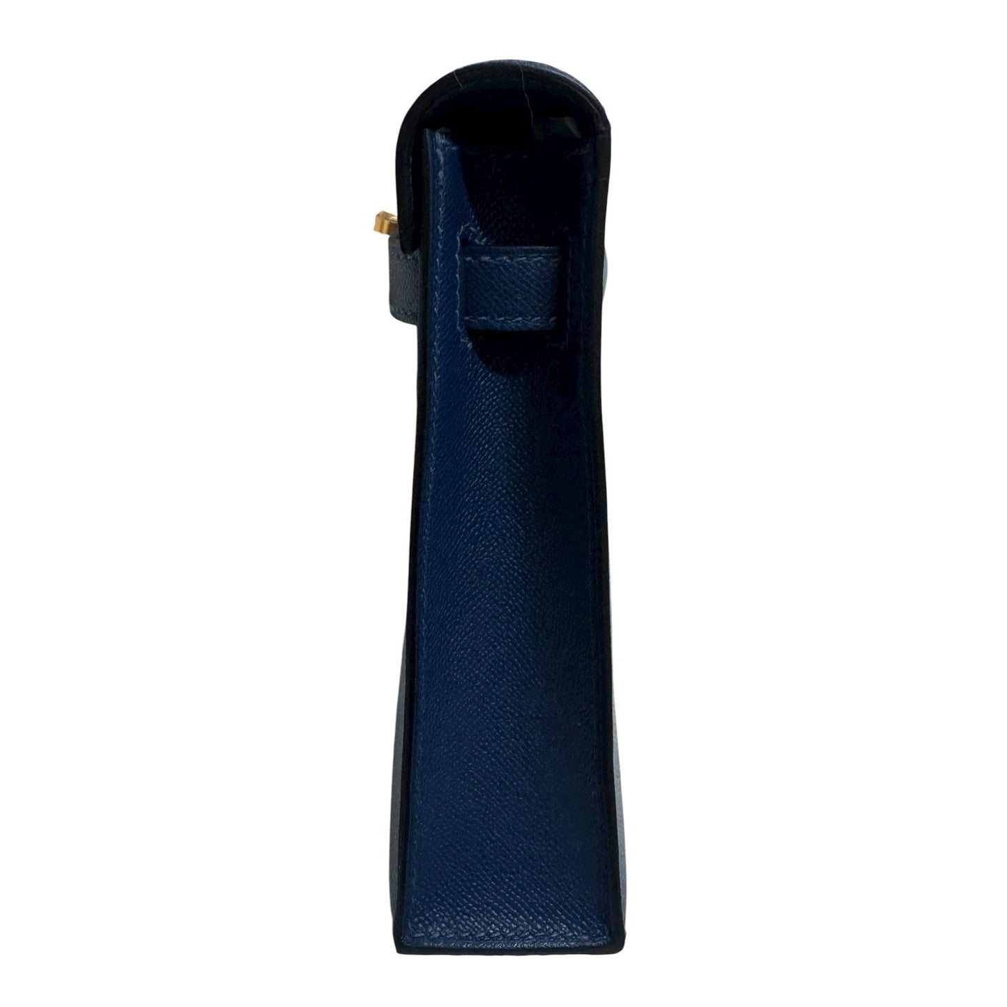 Hermès Kelly Elan Deep Blue Madame Leather Gold Hardware Clutch Shoulder Bag