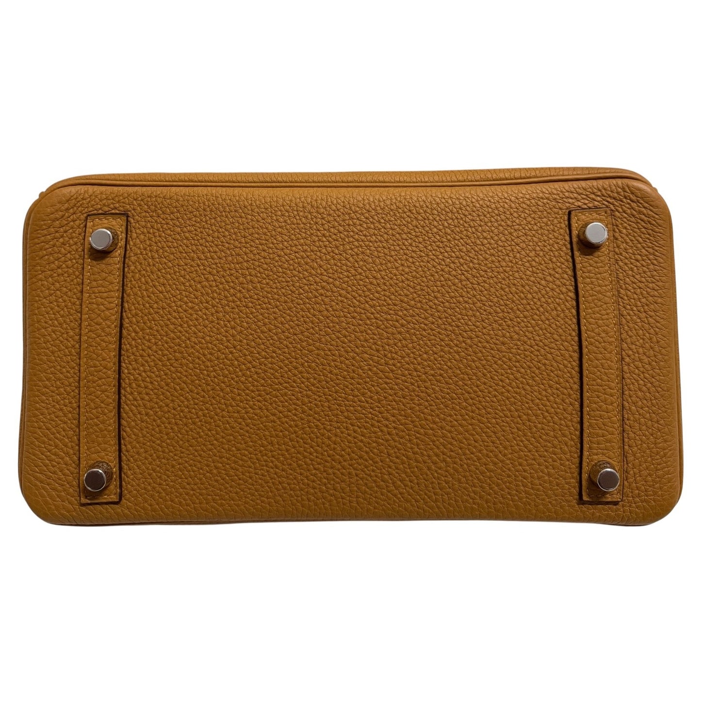 Hermes Birkin 30 Verso Caramel Tan Togo Lime Yellow Leather Palladium Hardware